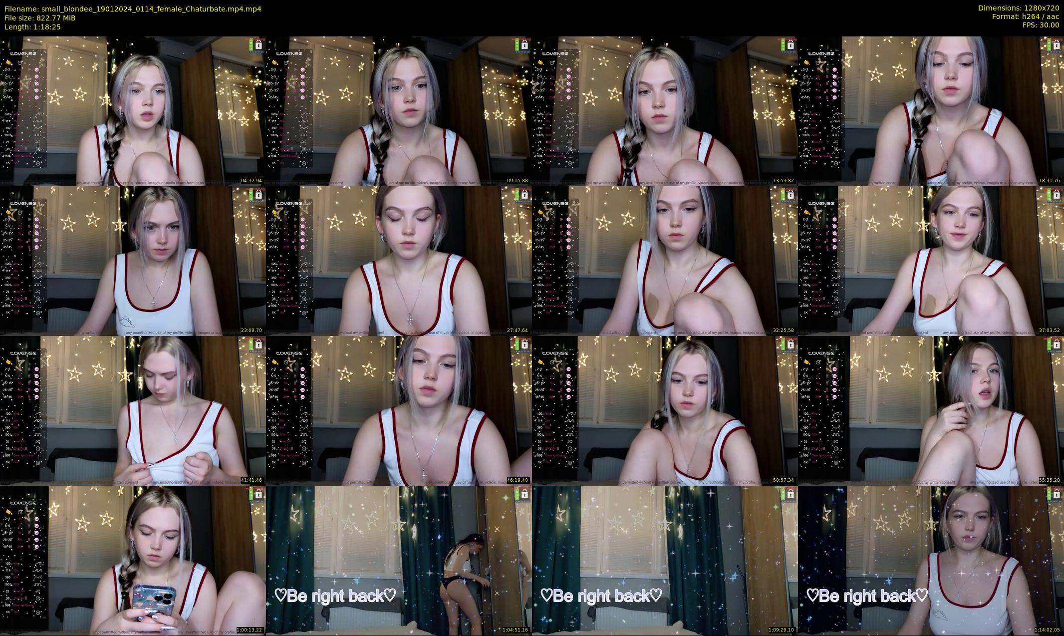 small_blondee — 79 minute Chaturbate female cam show recording, 720p, Jan 19, 2024