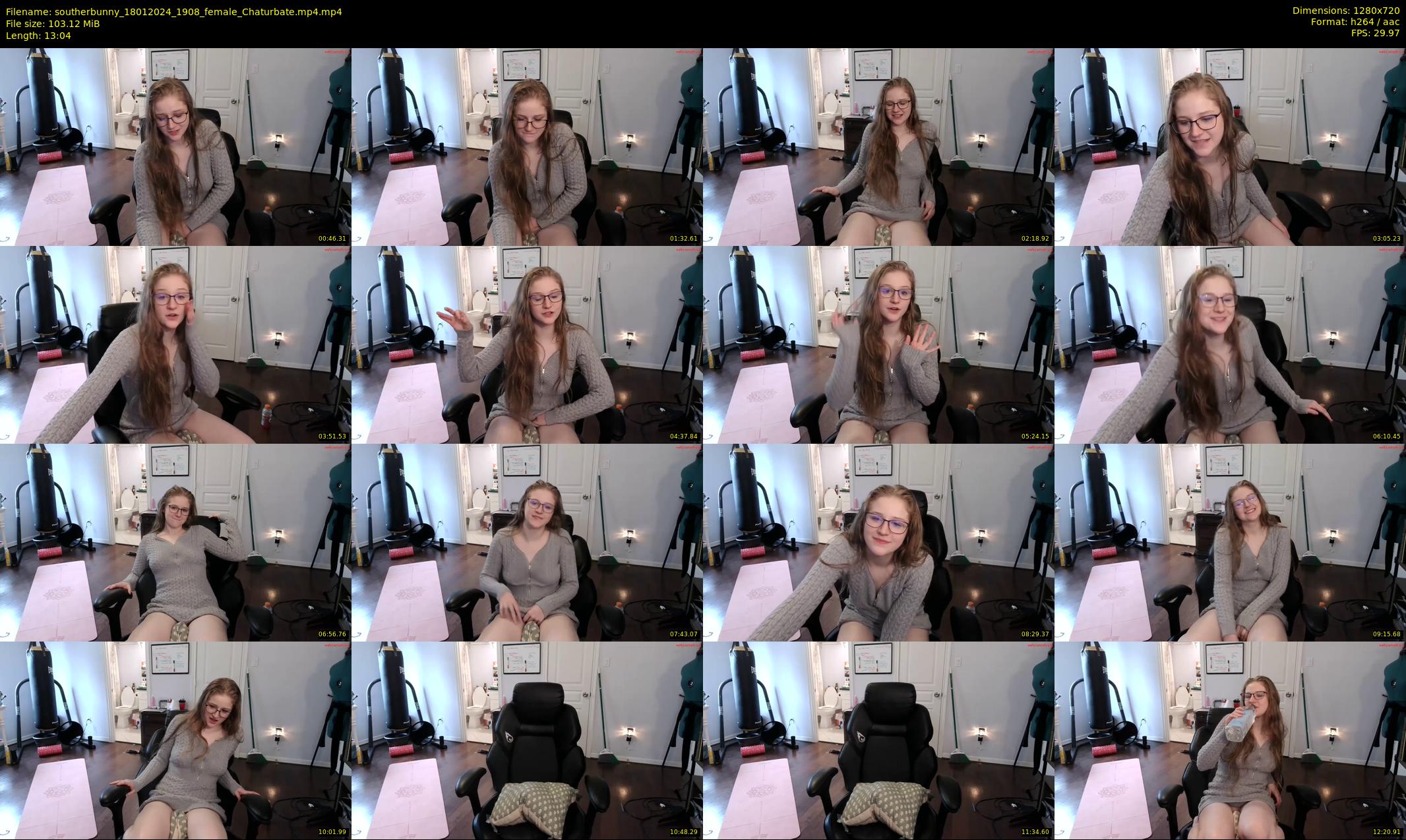southerbunny — 14 minute Chaturbate female cam show recording, 720p, Jan 18, 2024
