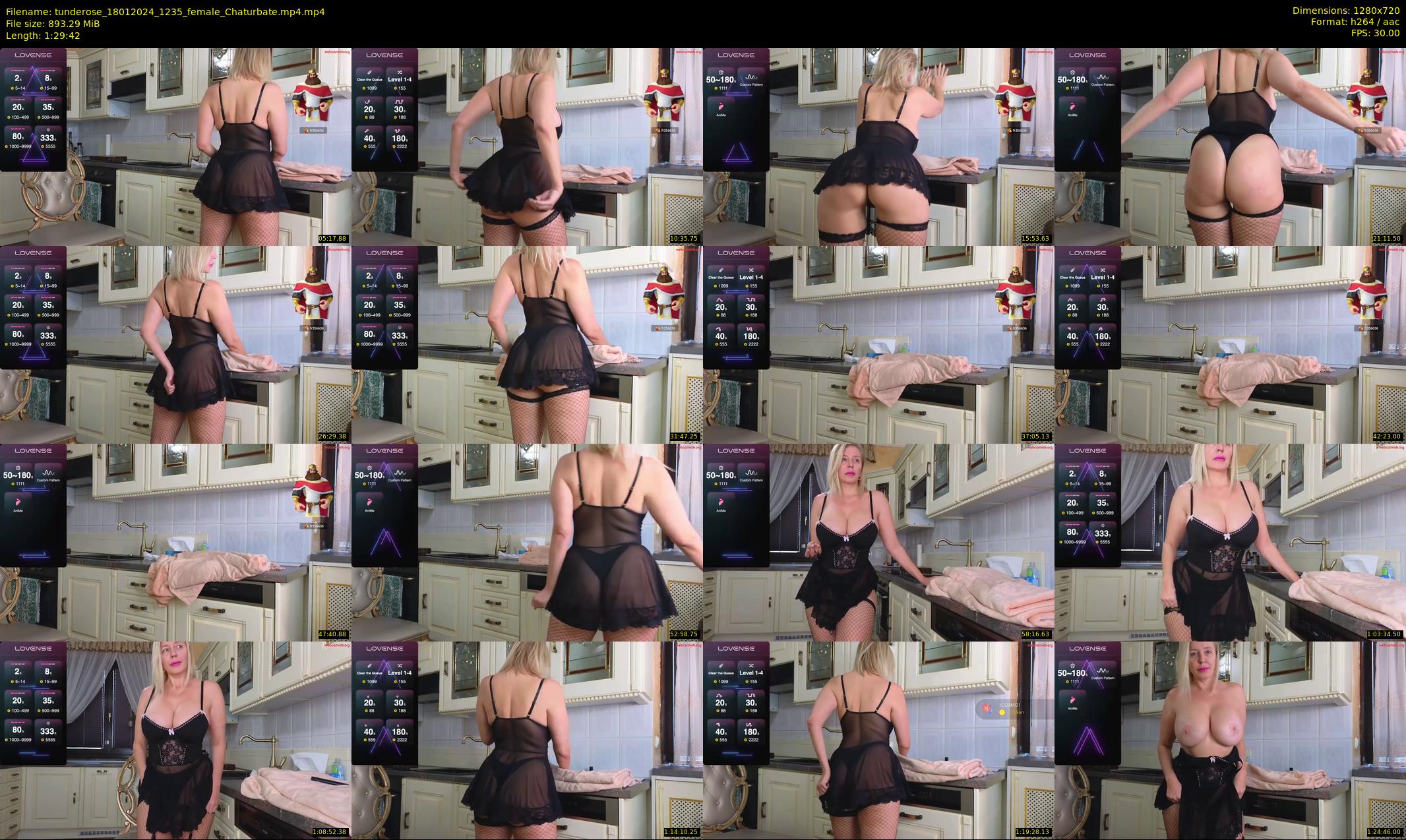 tunderose — 90 minute Chaturbate female cam show recording, 720p, Jan 18, 2024