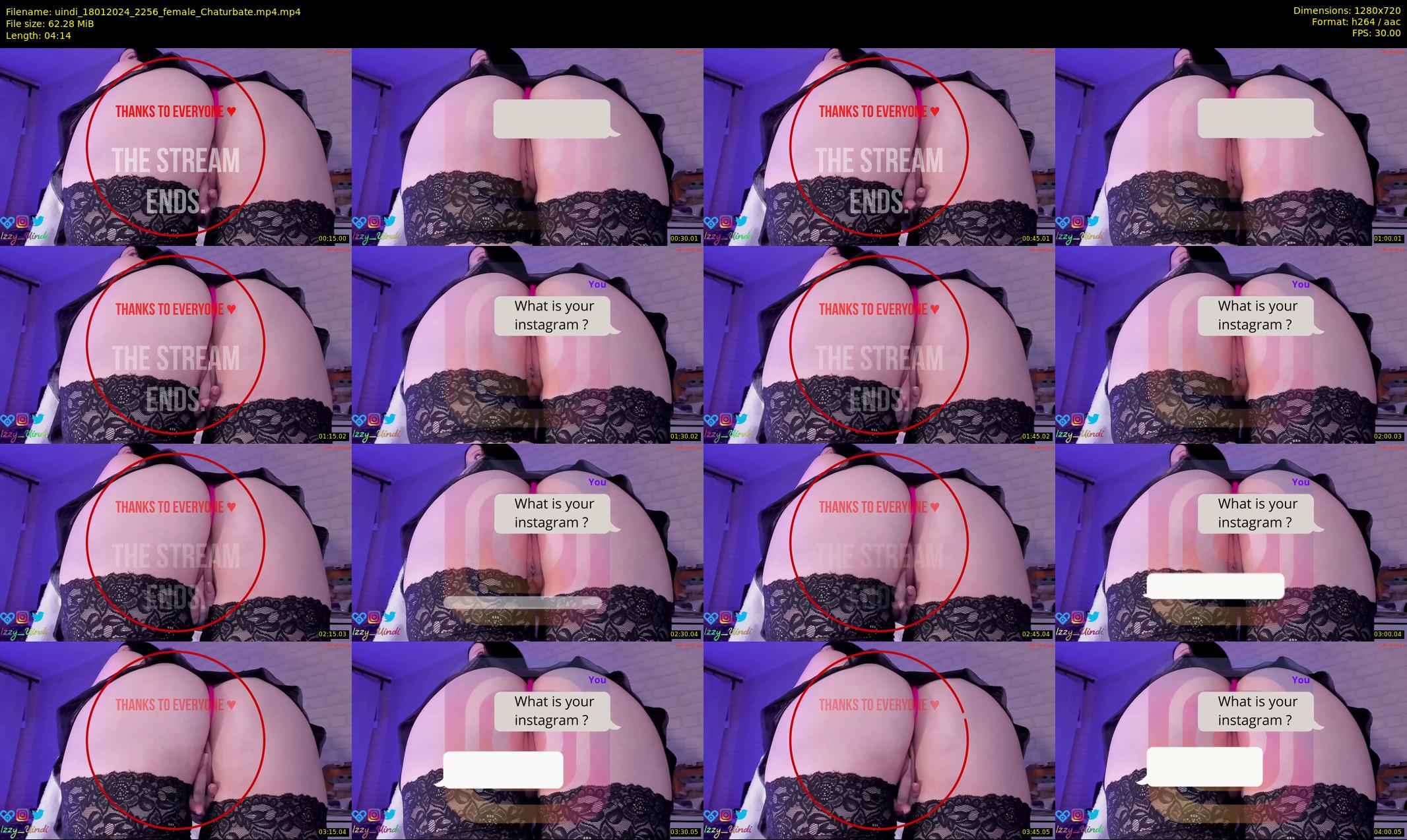 uindi — 5 minute Chaturbate female cam show recording, 720p, Jan 18, 2024