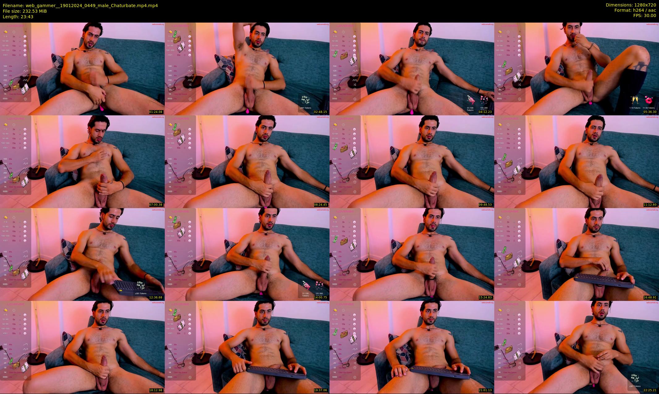 web_gammer_ — 24 minute Chaturbate male cam show recording, 720p, Jan 19, 2024