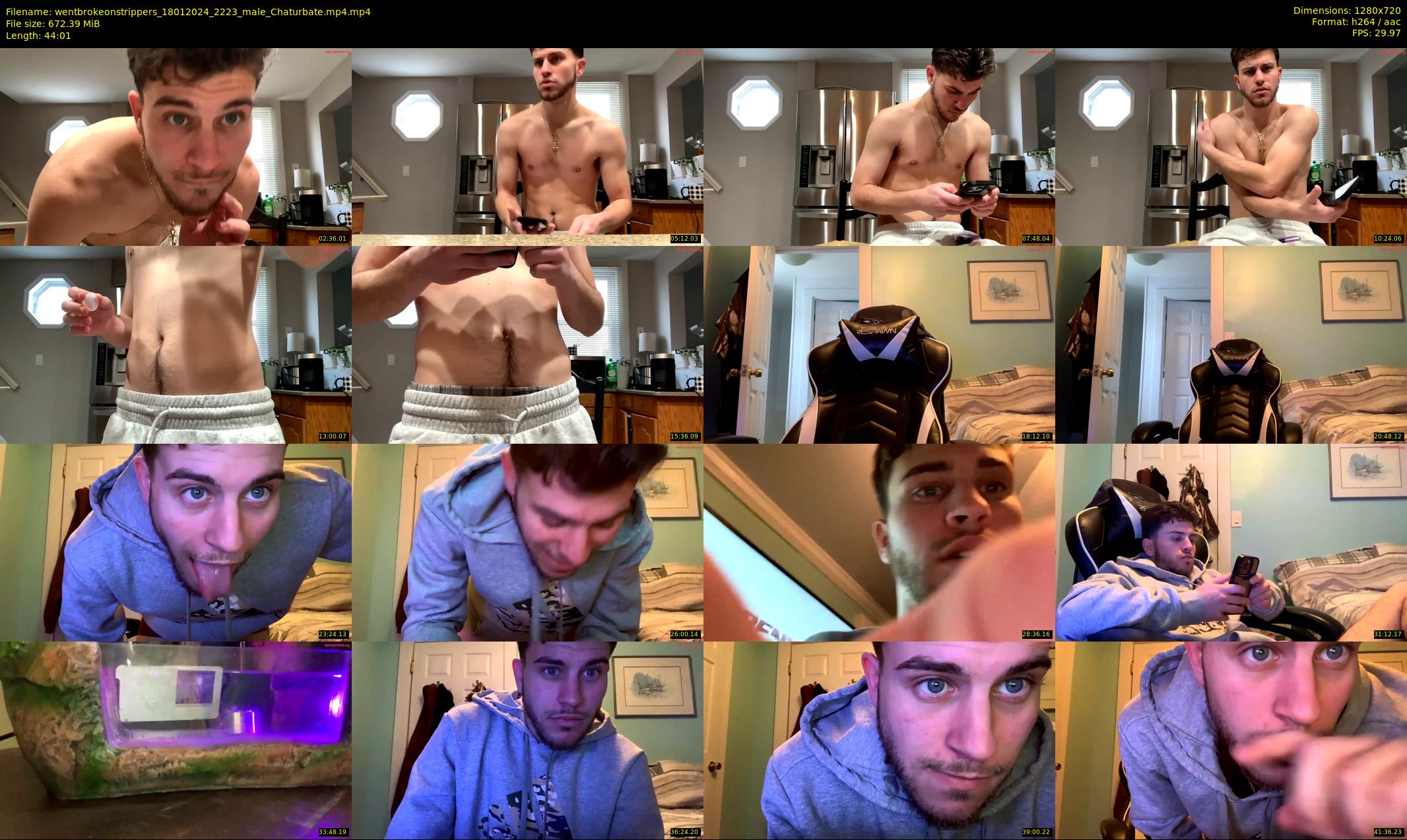 wentbrokeonstrippers — 45 minute Chaturbate male cam show recording, 720p, Jan 18, 2024