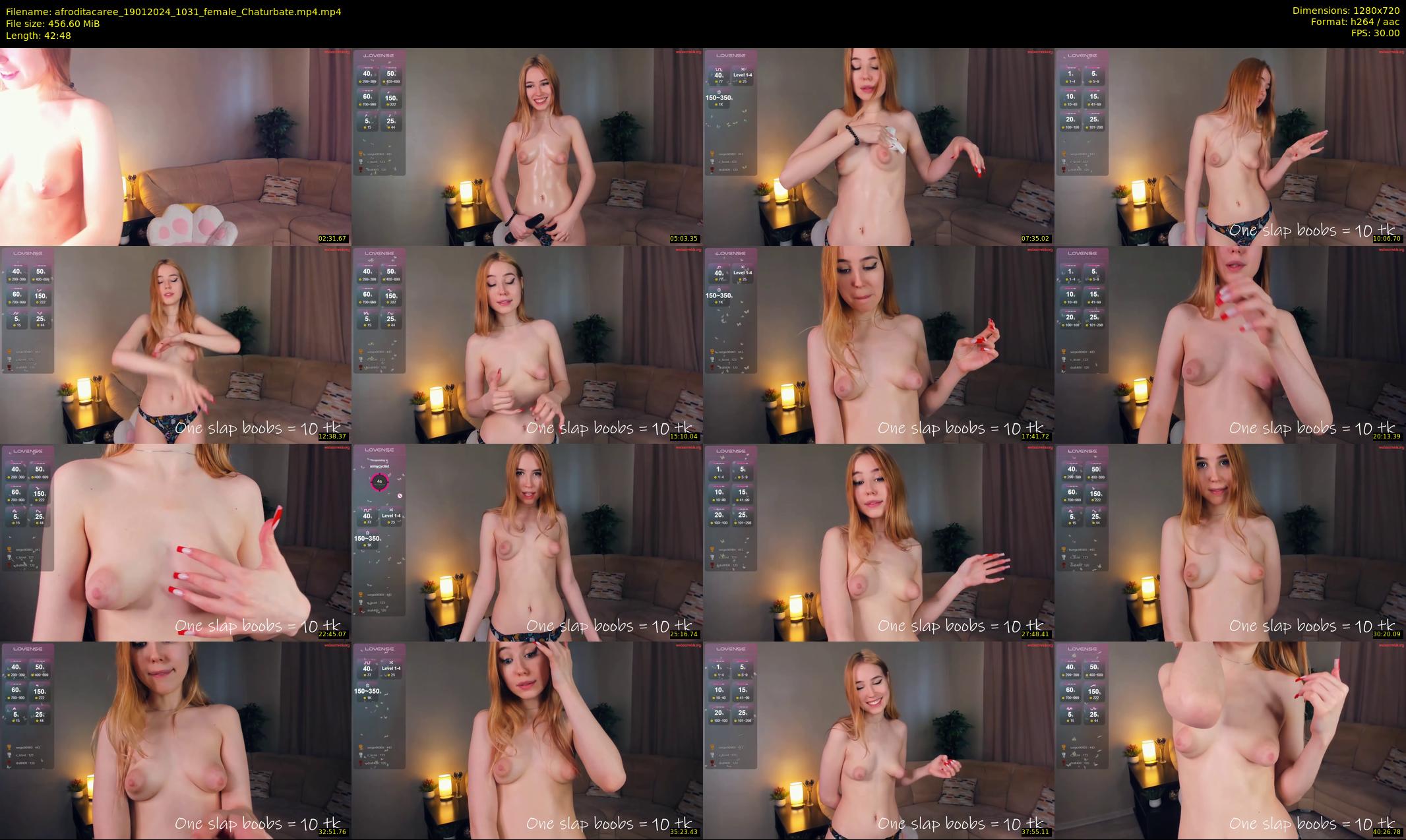 afroditacaree — 43 minute Chaturbate female cam show recording, 720p, Jan 19, 2024