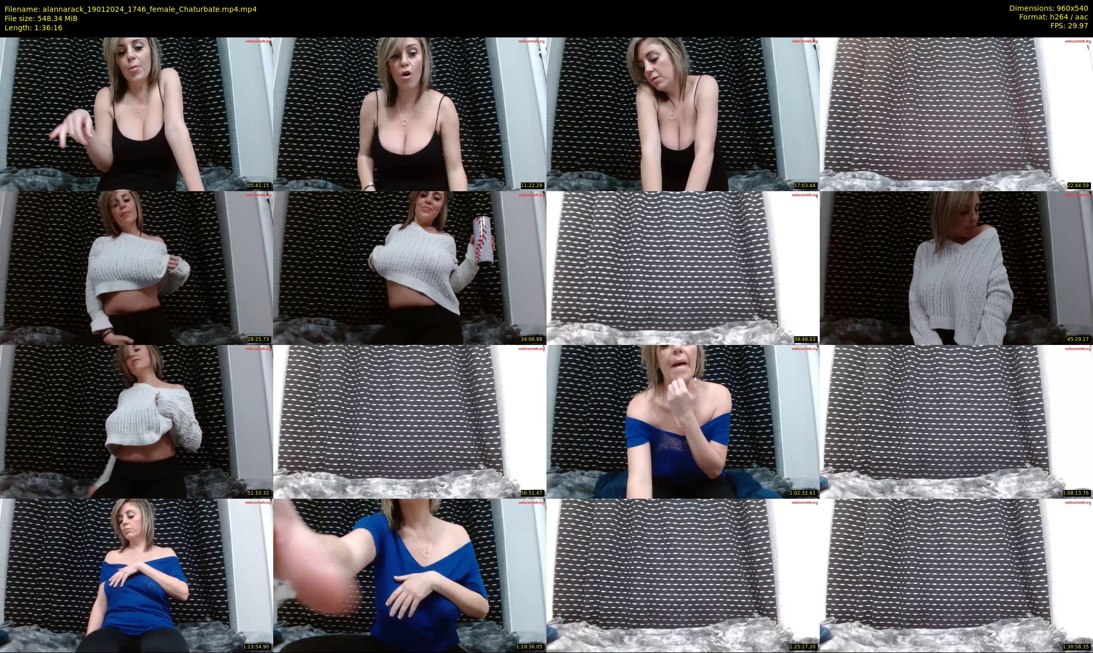 alannarack — 97 minute Chaturbate female cam show recording, 480p, Jan 19, 2024
