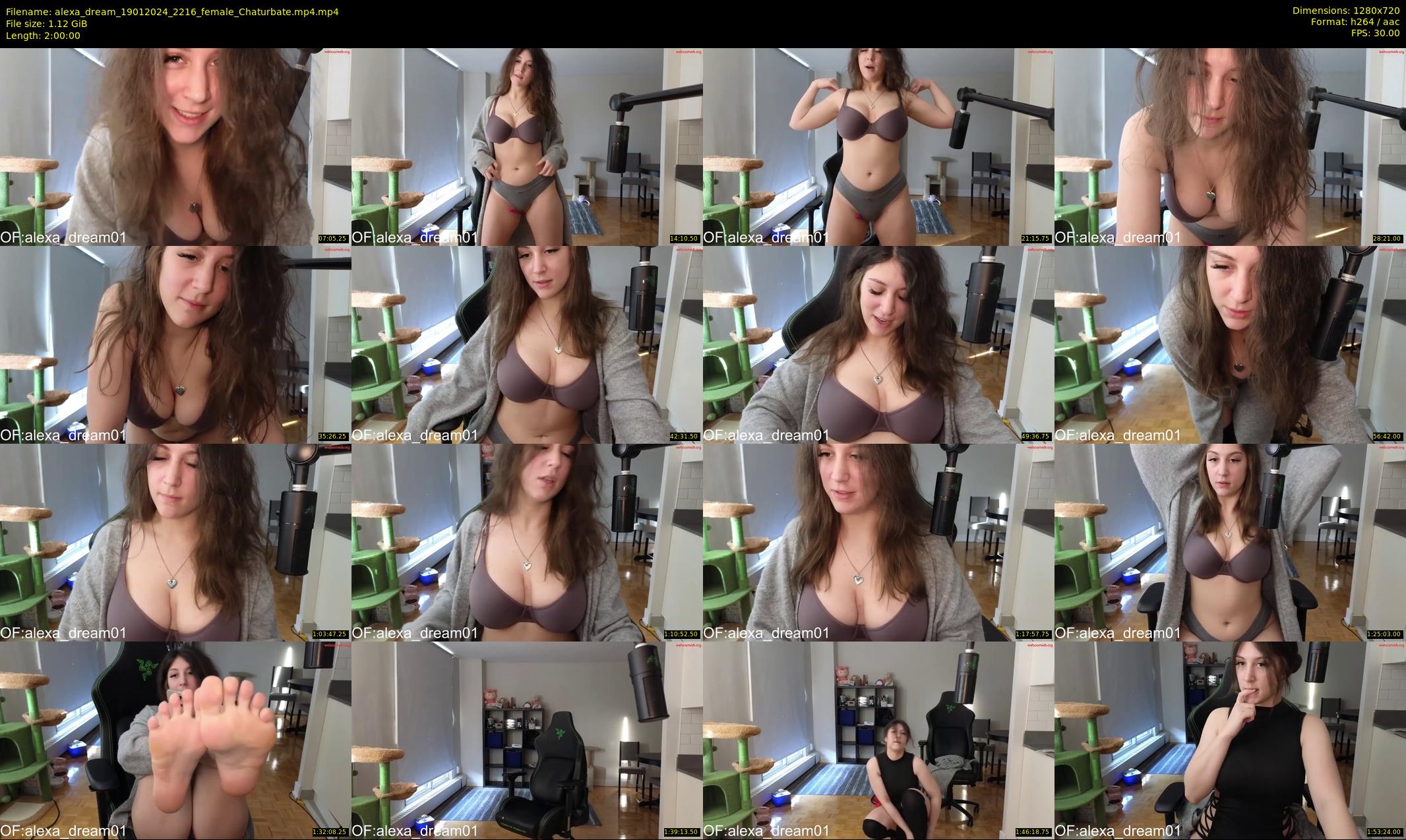 alexa_dream — 120 minute Chaturbate female cam show recording, 720p, Jan 19, 2024