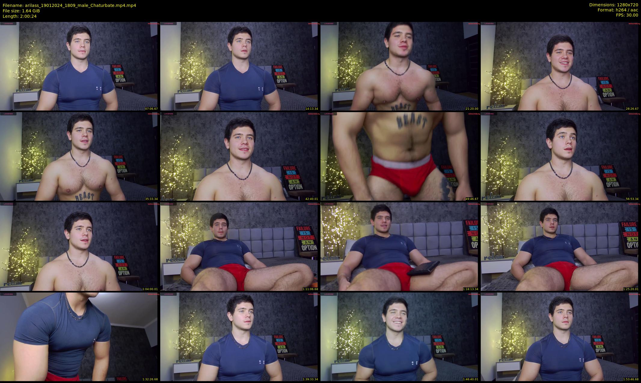 arilass — 121 minute Chaturbate male cam show recording, 720p, Jan 19, 2024
