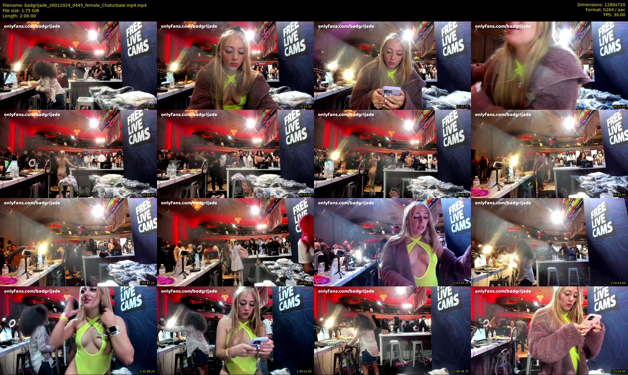 badgrljade — 120 minute Chaturbate female cam show recording, 720p, Jan 20, 2024