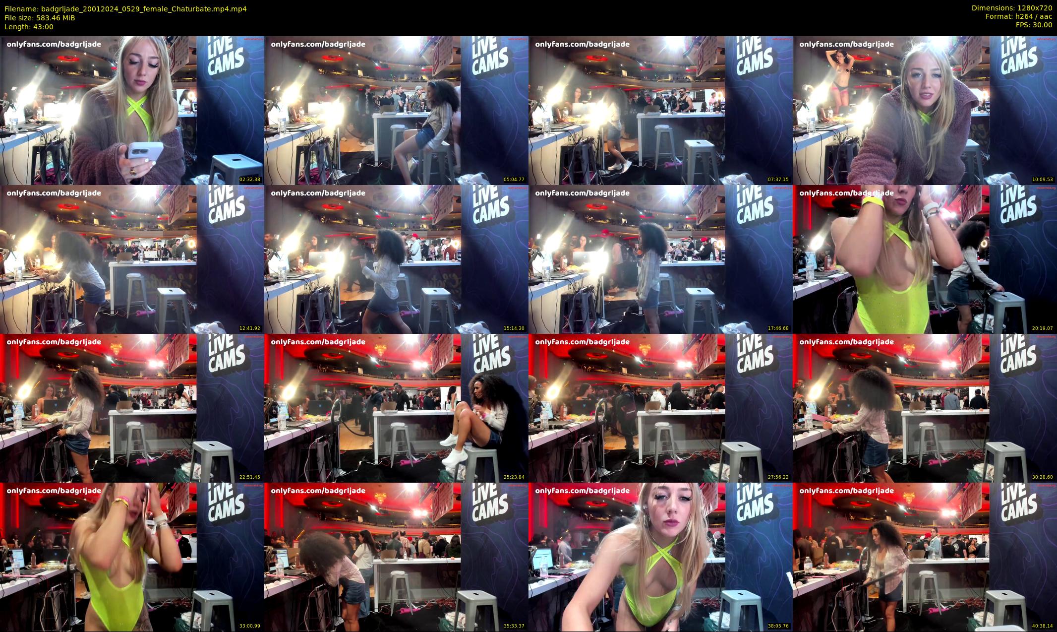 badgrljade — 43 minute Chaturbate female cam show recording, 720p, Jan 20, 2024