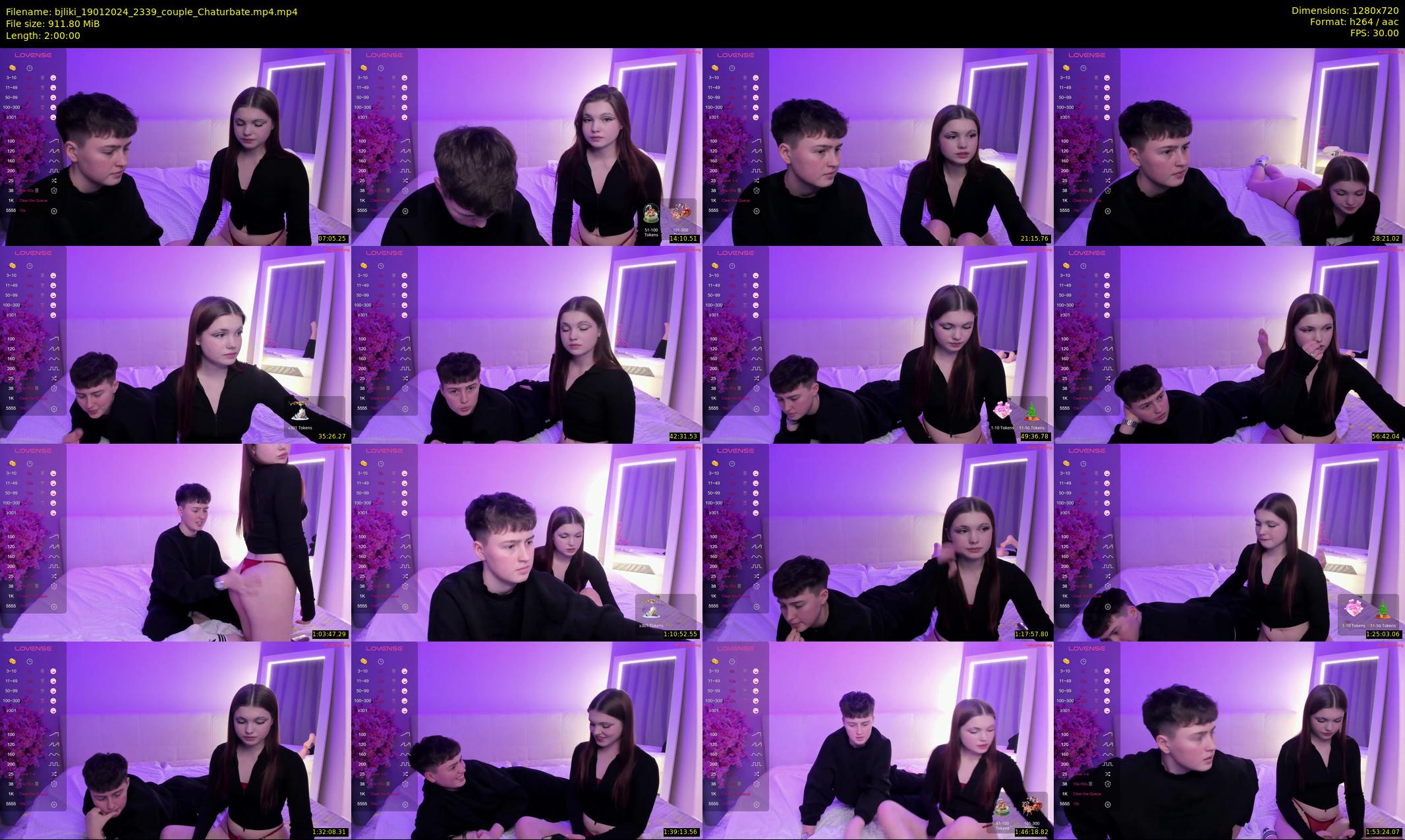 bjliki — 120 minute Chaturbate couple cam show recording, 720p, Jan 19, 2024