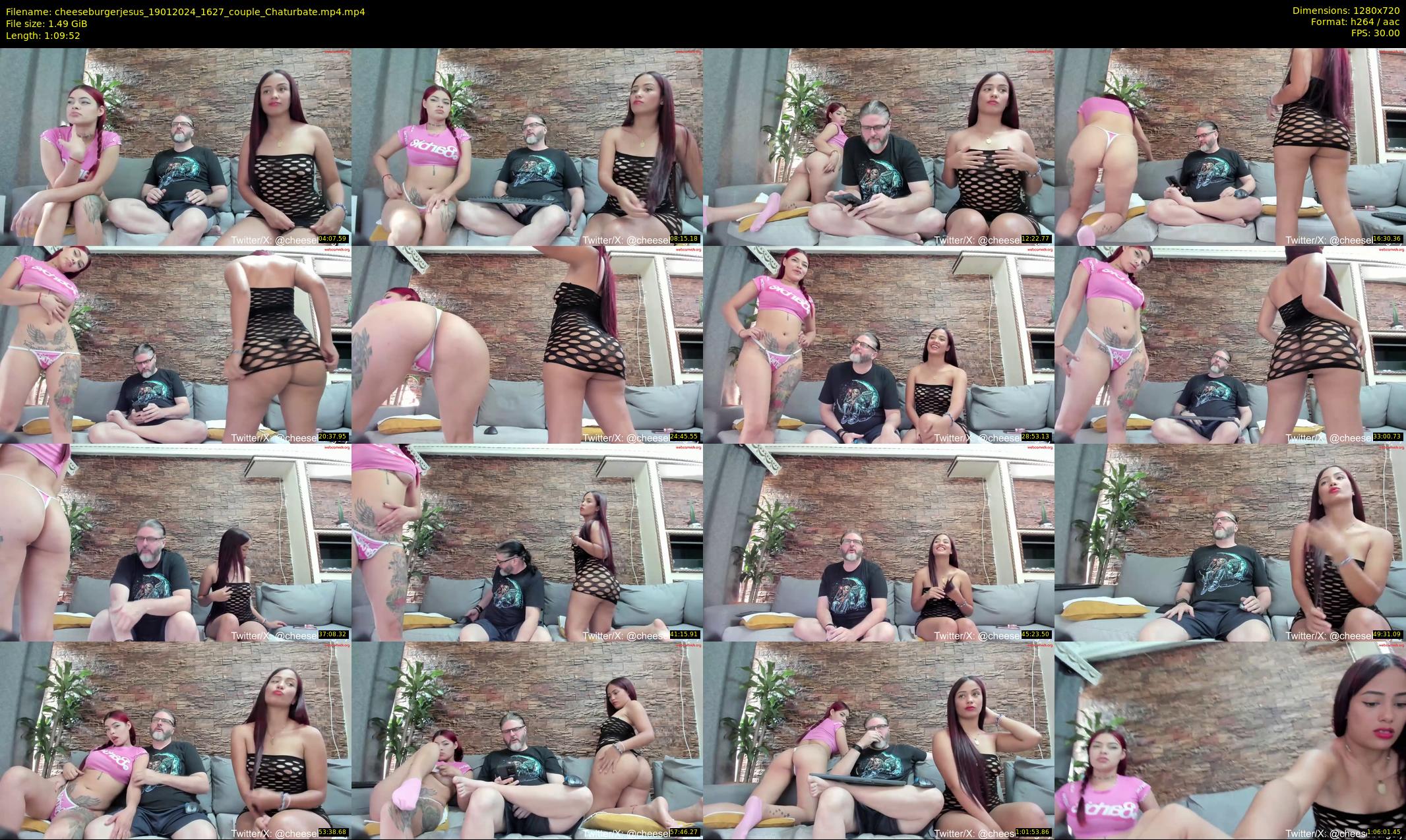 cheeseburgerjesus — 70 minute Chaturbate couple cam show recording, 720p, Jan 19, 2024