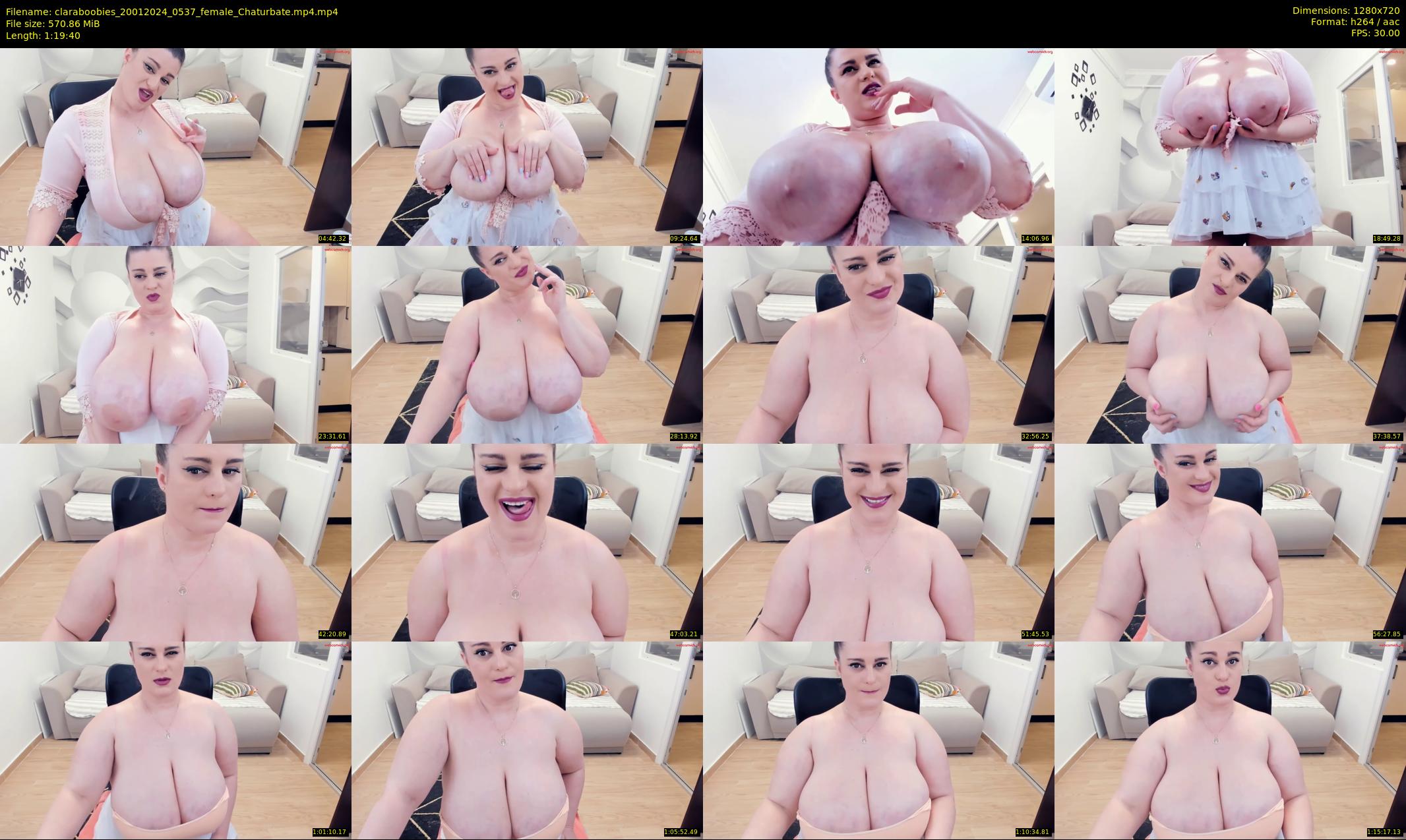 claraboobies — 80 minute Chaturbate female cam show recording, 720p, Jan 20, 2024