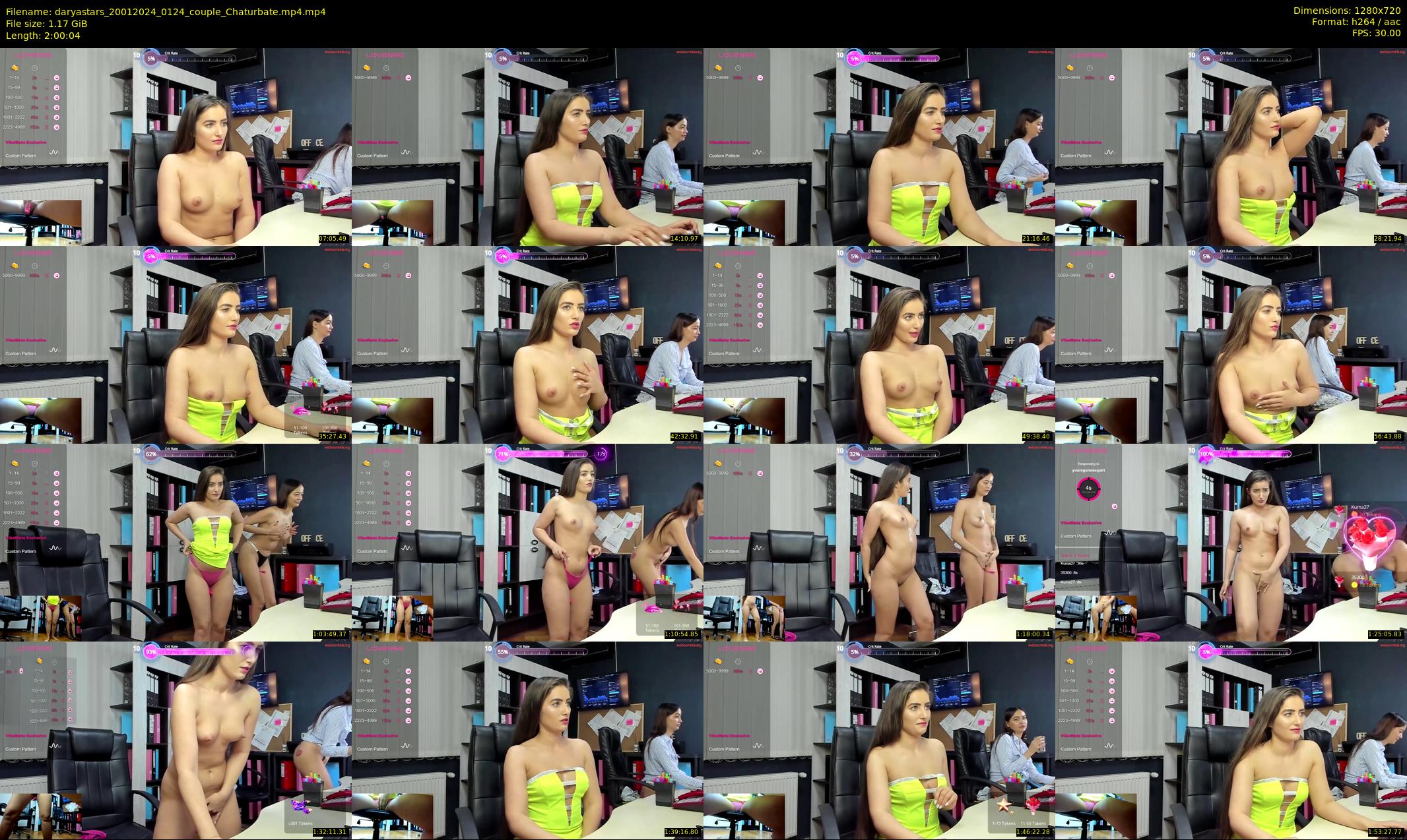 daryastars — 121 minute Chaturbate couple cam show recording, 720p, Jan 20, 2024