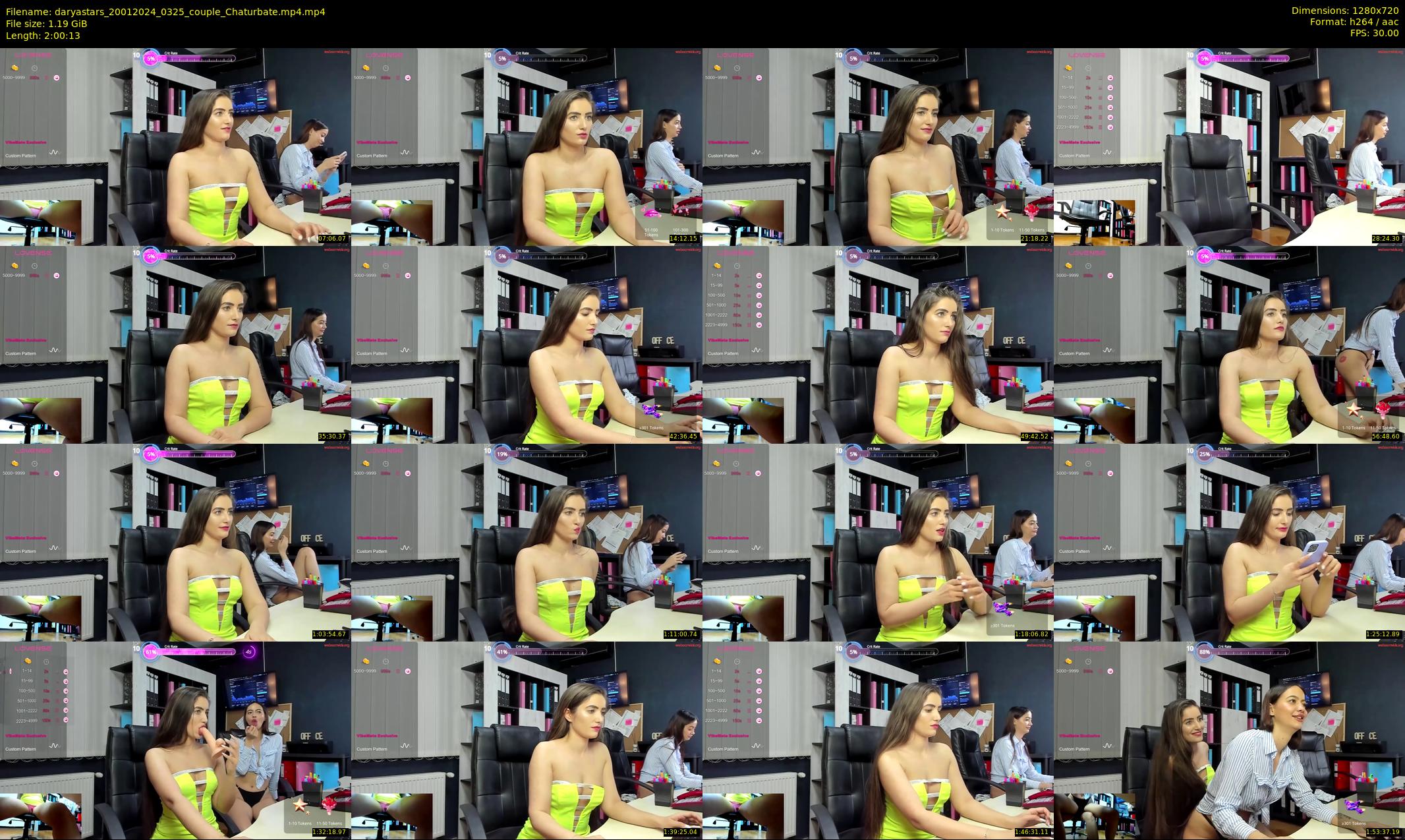 daryastars — 121 minute Chaturbate couple cam show recording, 720p, Jan 20, 2024