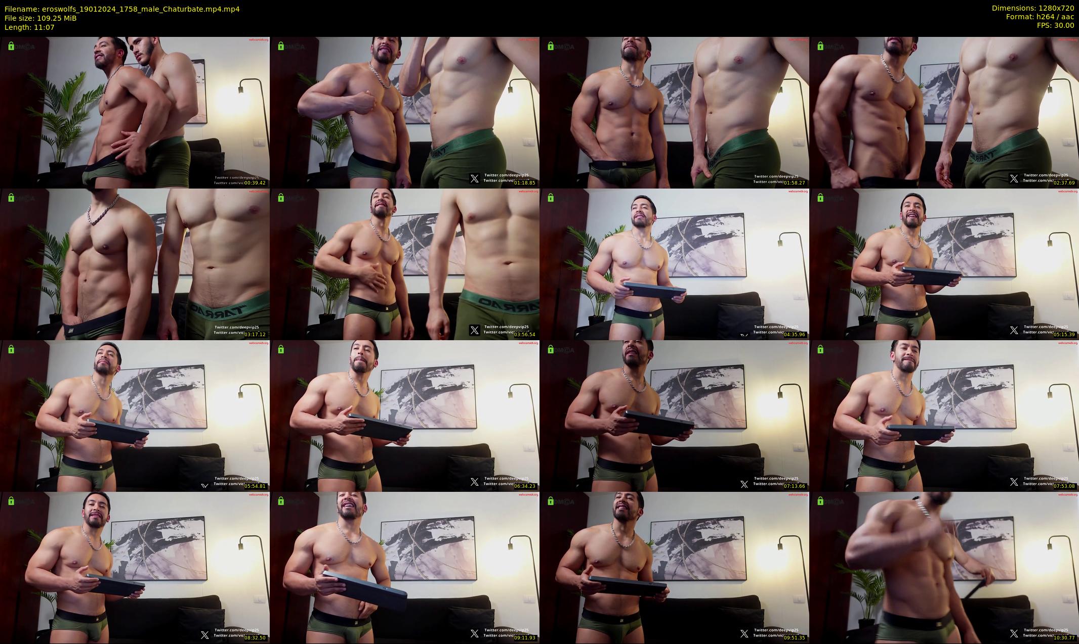 eroswolfs — 12 minute Chaturbate male cam show recording, 720p, Jan 19, 2024