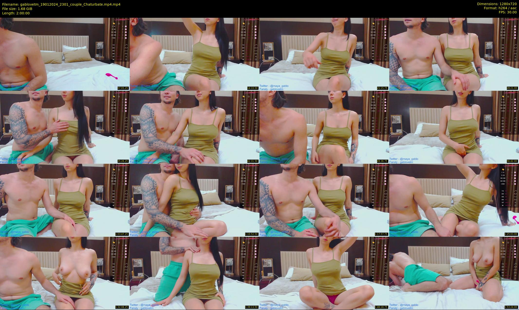 gablovetm — 120 minute Chaturbate couple cam show recording, 720p, Jan 19, 2024