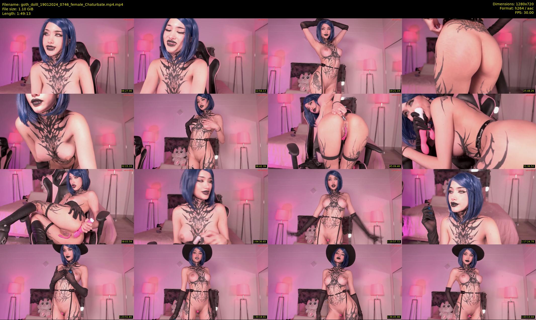 goth_dolll — 110 minute Chaturbate female cam show recording, 720p, Jan 19, 2024