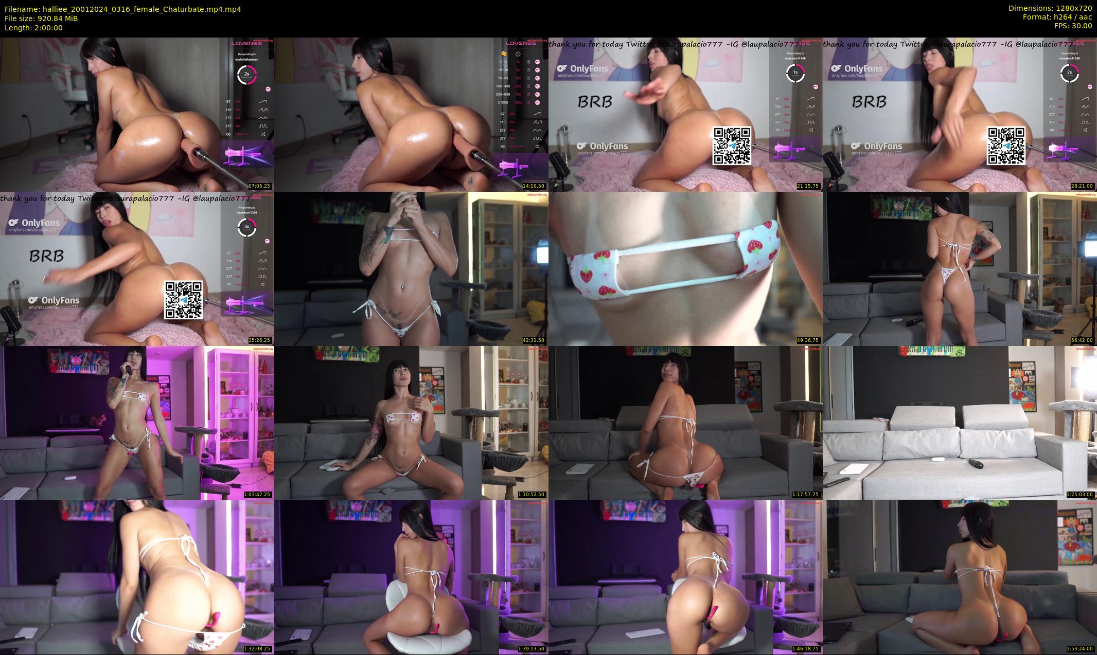halliee — 120 minute Chaturbate couple cam show recording, 720p, Jan 20, 2024
