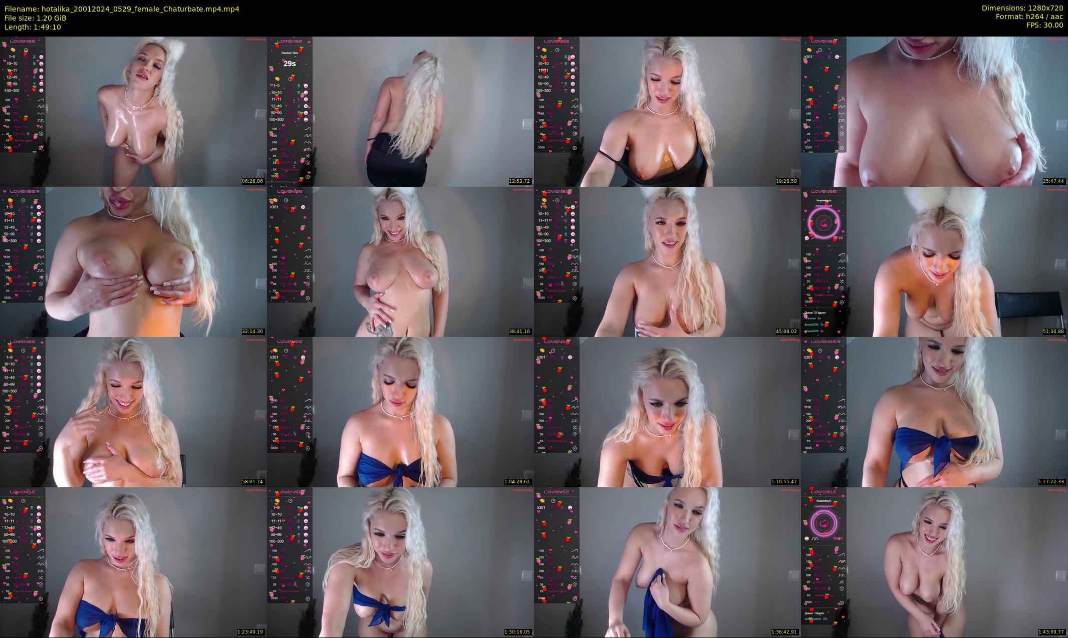 hotalika — 110 minute Chaturbate female cam show recording, 720p, Jan 20, 2024