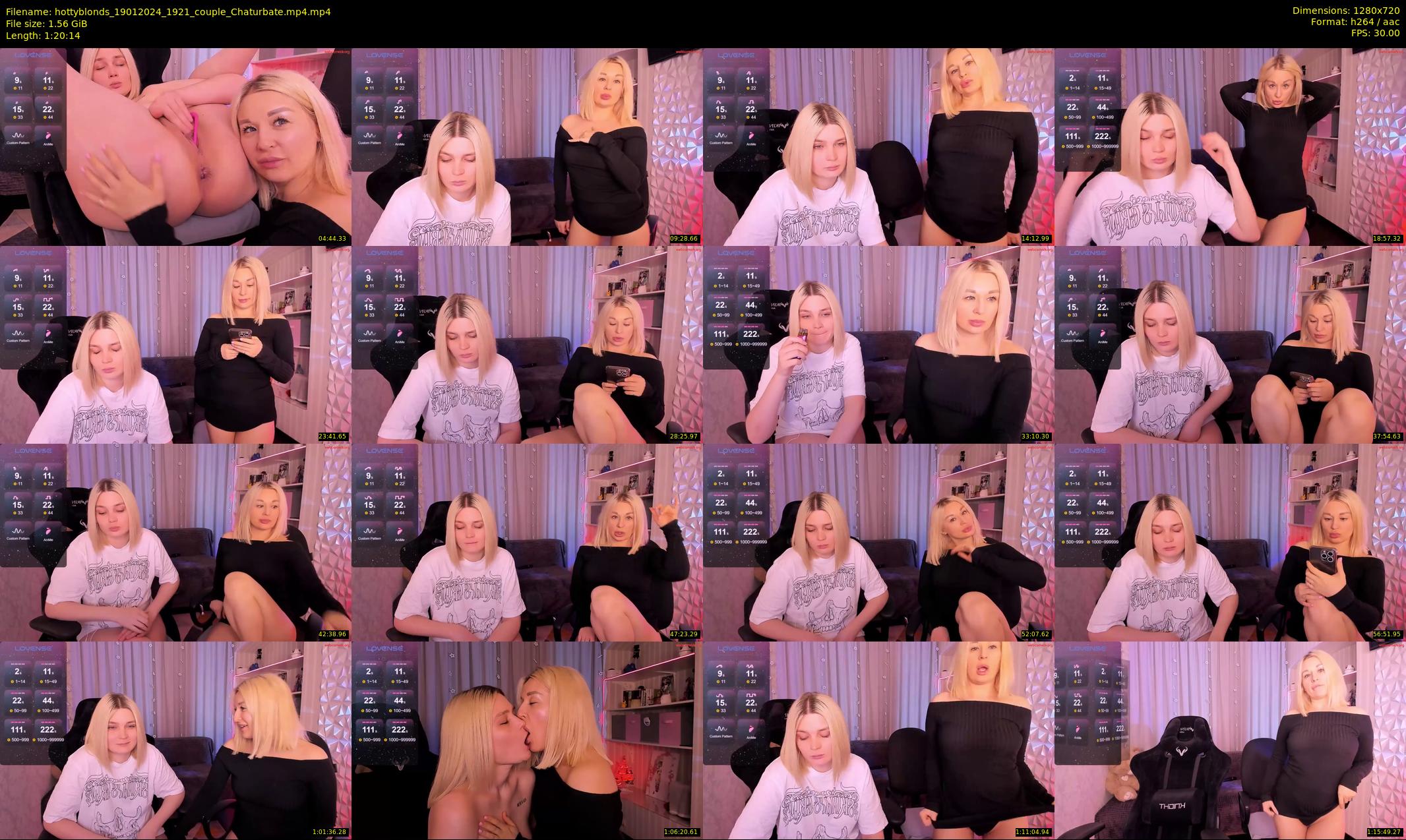 hottyblonds — 81 minute Chaturbate couple cam show recording, 720p, Jan 19, 2024