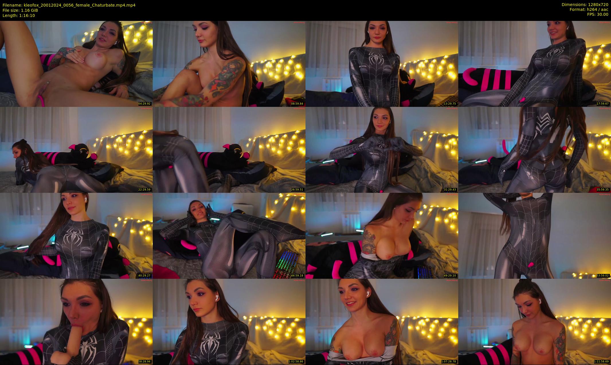 kleofox — 77 minute Chaturbate female cam show recording, 720p, Jan 20, 2024