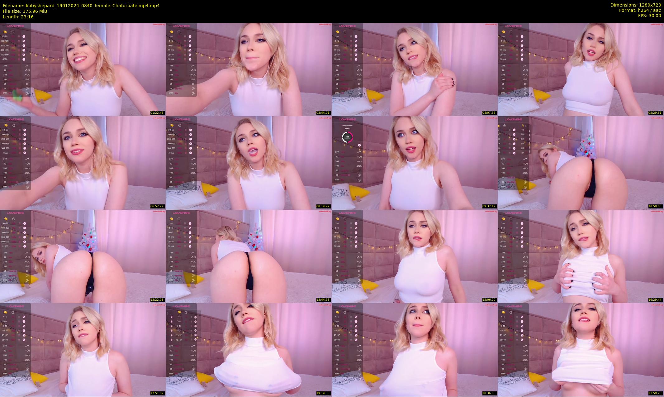 libbyshepard — 24 minute Chaturbate female cam show recording, 720p, Jan 19, 2024