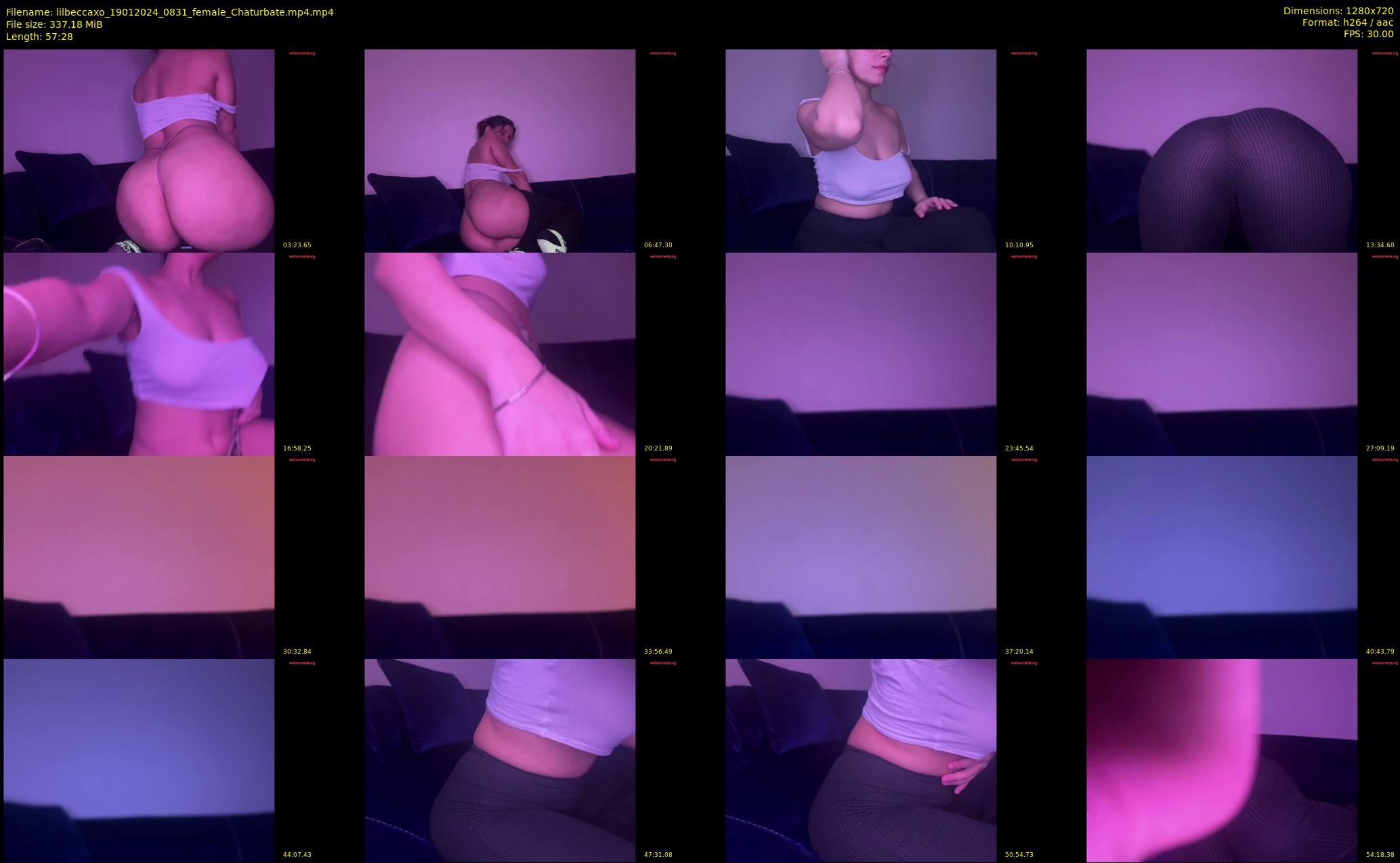 lilbeccaxo — 58 minute Chaturbate female cam show recording, 720p, Jan 19, 2024
