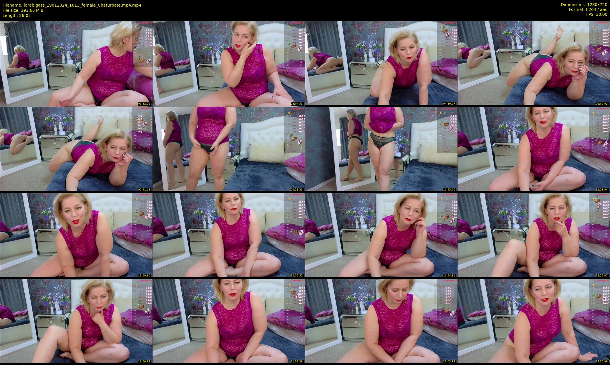 lorabigass — 27 minute Chaturbate female cam show recording, 720p, Jan 19, 2024