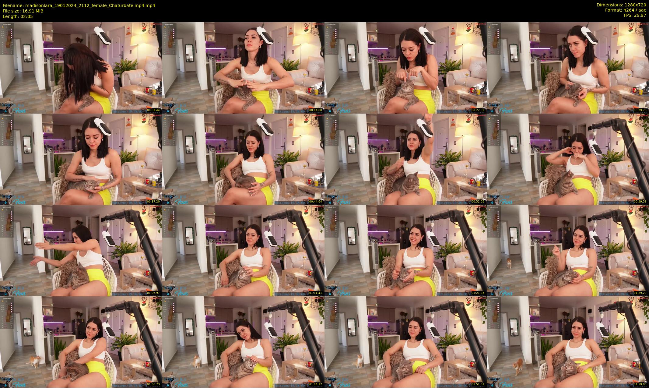 madisonlara — 3 minute Chaturbate female cam show recording, 720p, Jan 19, 2024