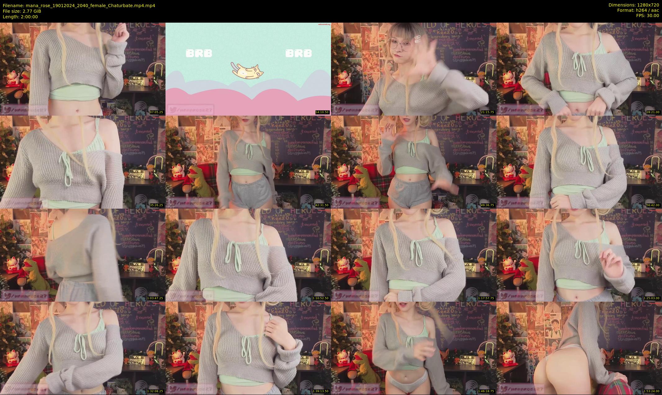 mana_rose — 120 minute Chaturbate female cam show recording, 720p, Jan 19, 2024