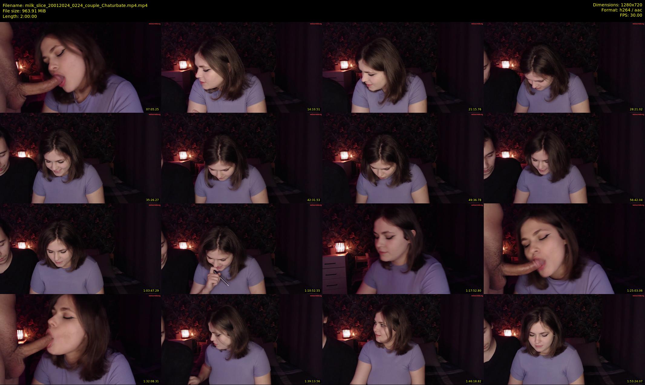 milk_slice — 120 minute Chaturbate couple cam show recording, 720p, Jan 20, 2024