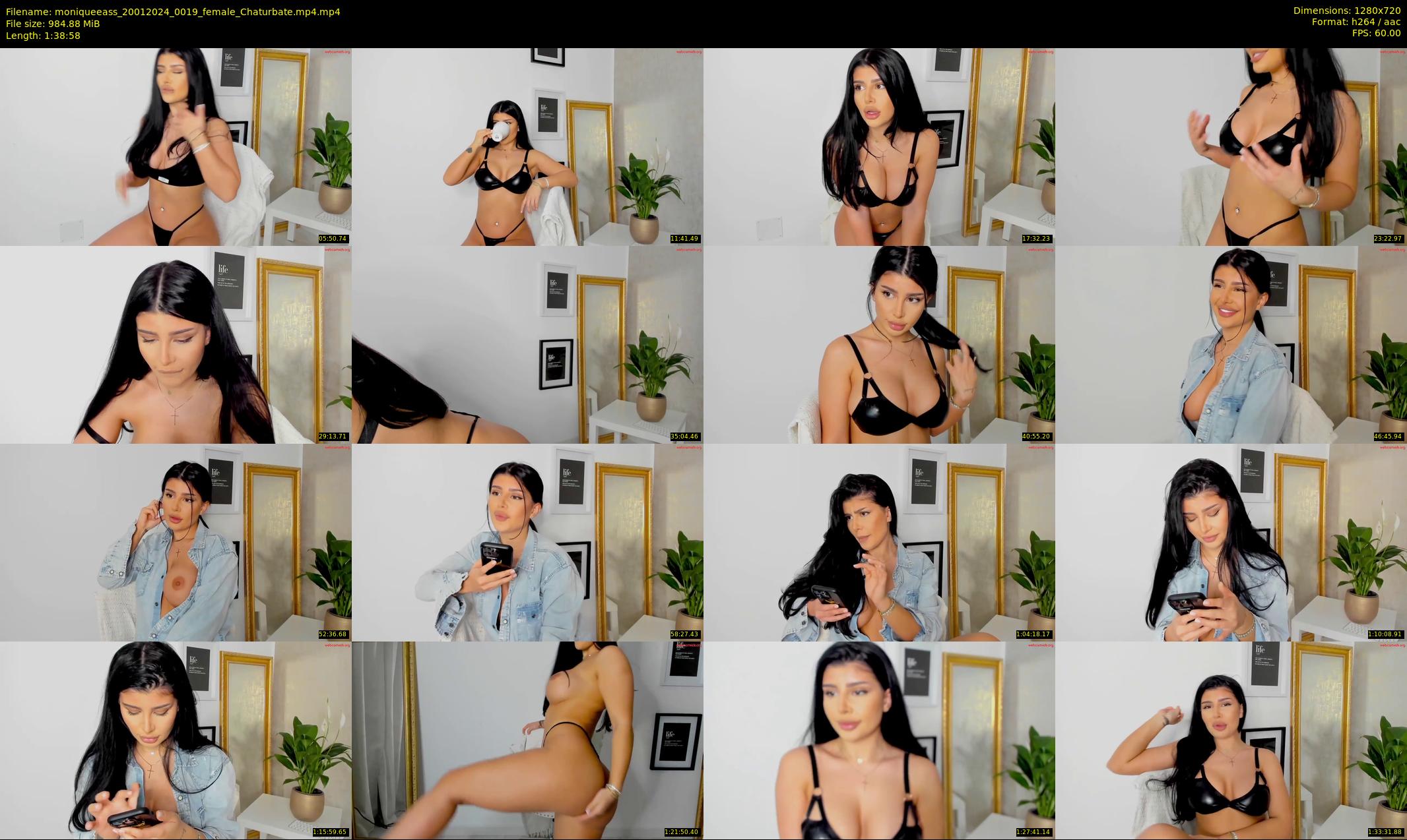 moniqueeass — 99 minute Chaturbate female cam show recording, 720p, Jan 20, 2024