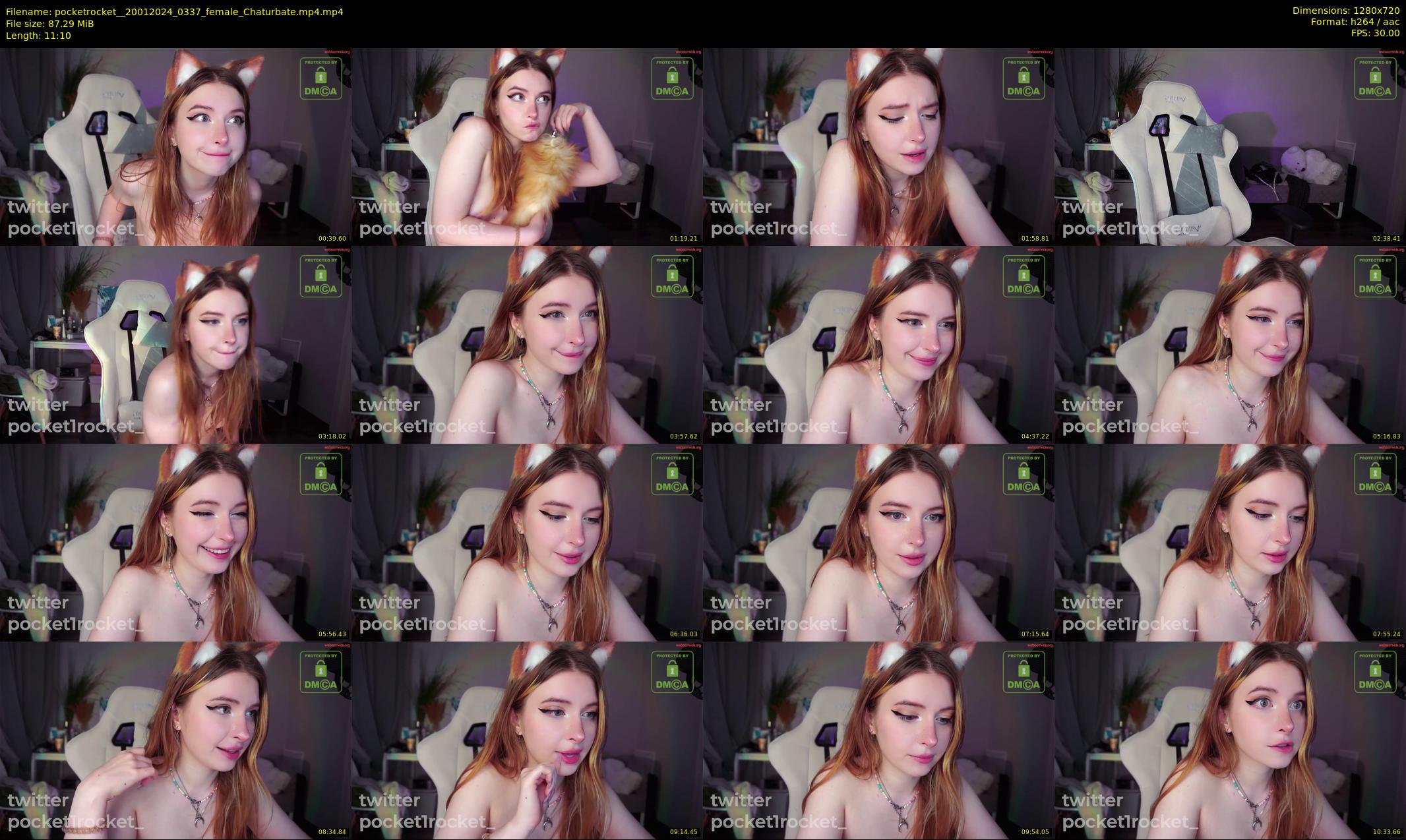 pocketrocket_ — 12 minute Chaturbate female cam show recording, 720p, Jan 20, 2024