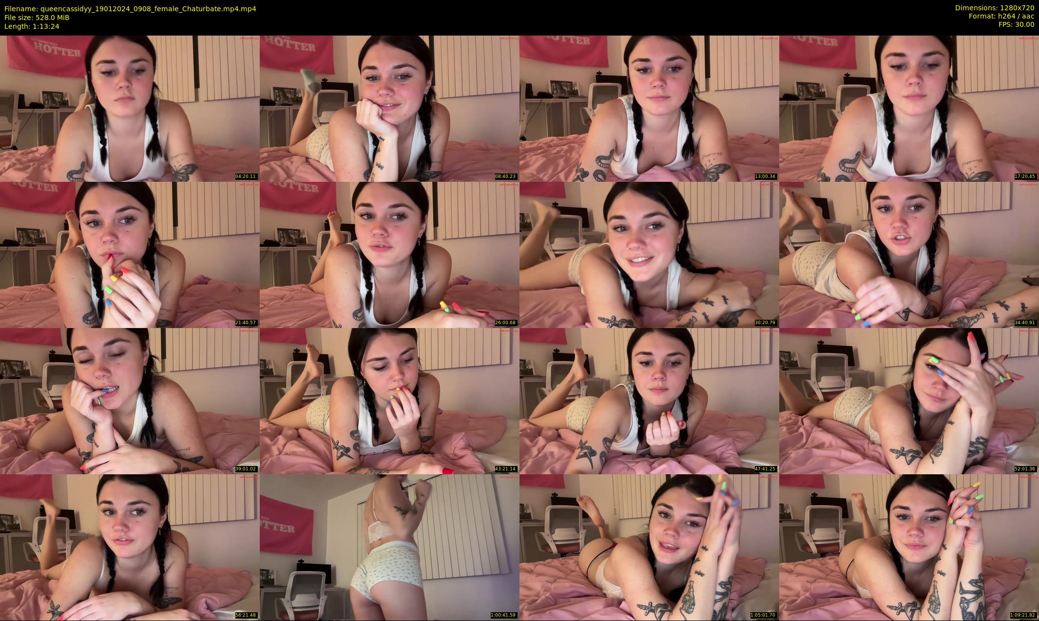 queencassidyy — 74 minute Chaturbate female cam show recording, 720p, Jan 19, 2024