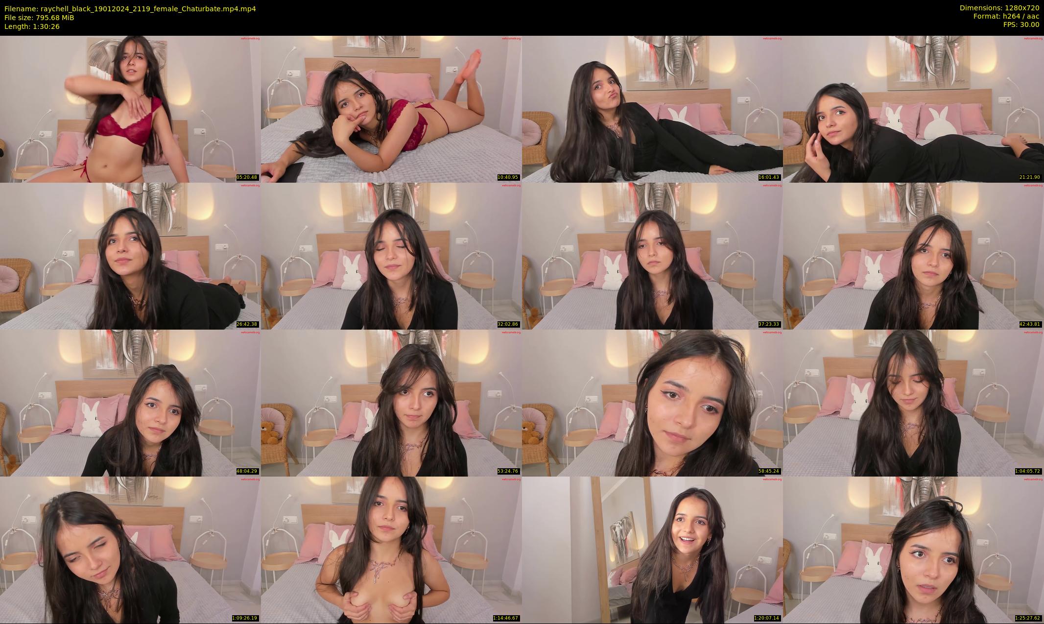 raychell_black — 91 minute Chaturbate female cam show recording, 720p, Jan 19, 2024