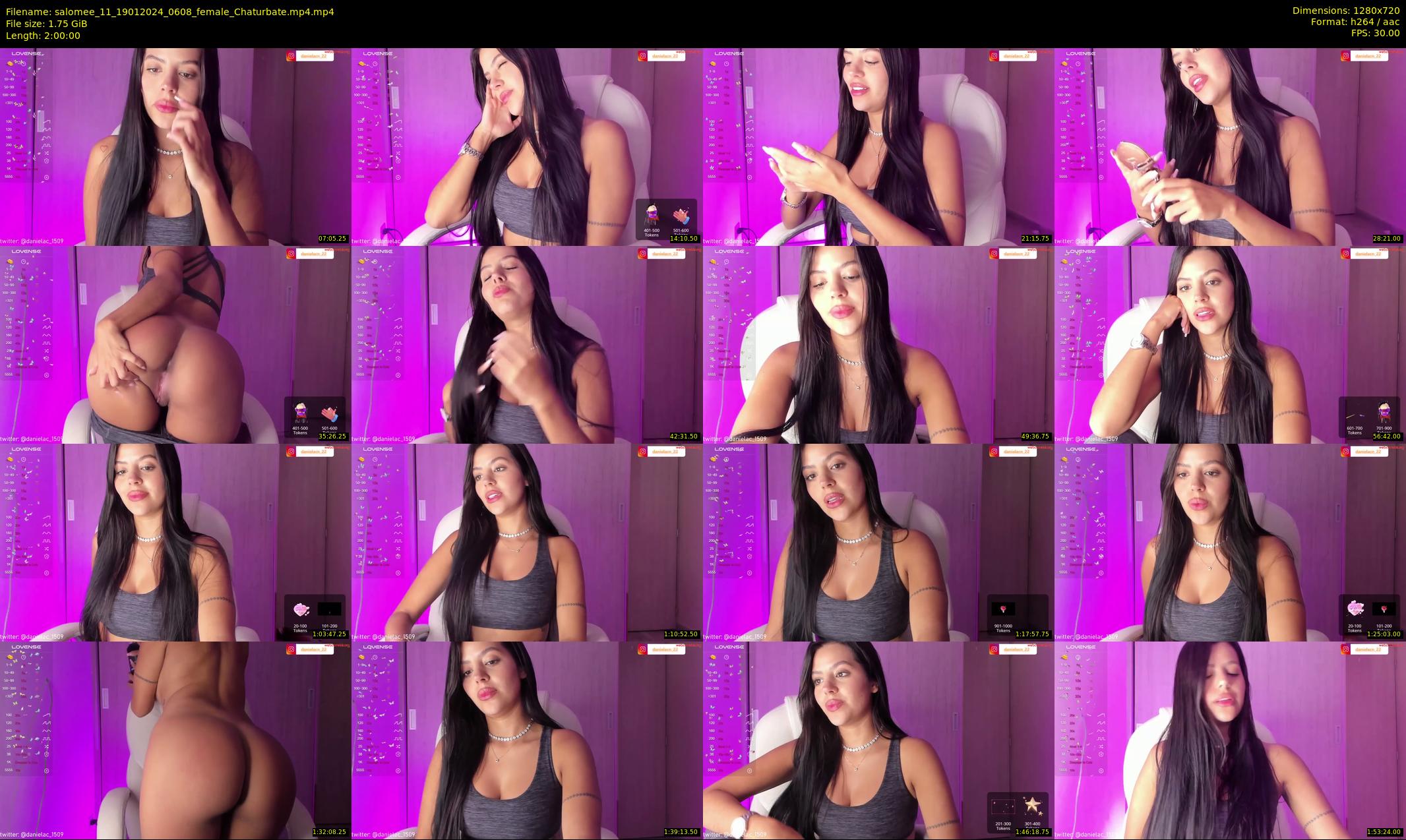 salomee_11 — 120 minute Chaturbate female cam show recording, 720p, Jan 19, 2024