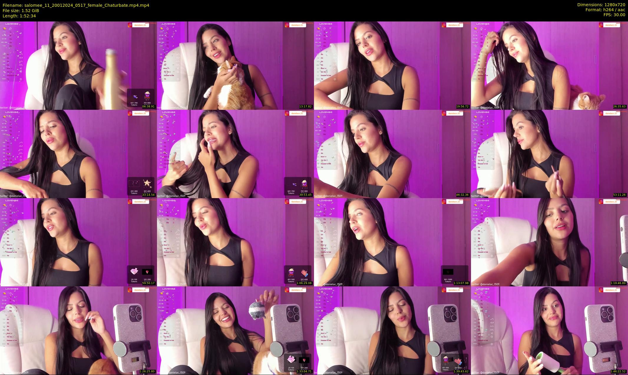 salomee_11 — 113 minute Chaturbate female cam show recording, 720p, Jan 20, 2024