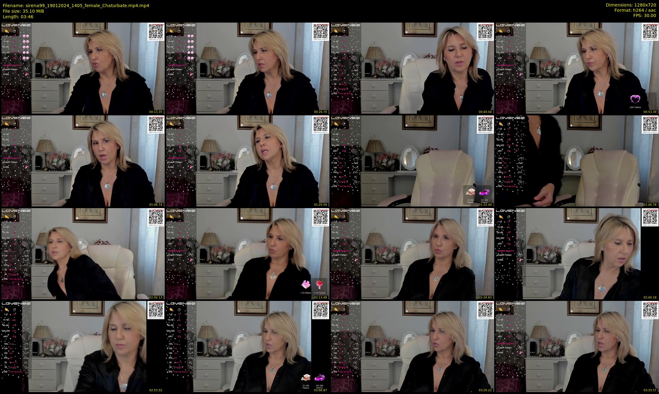 sirena99 — 4 minute Chaturbate female cam show recording, 720p, Jan 19, 2024