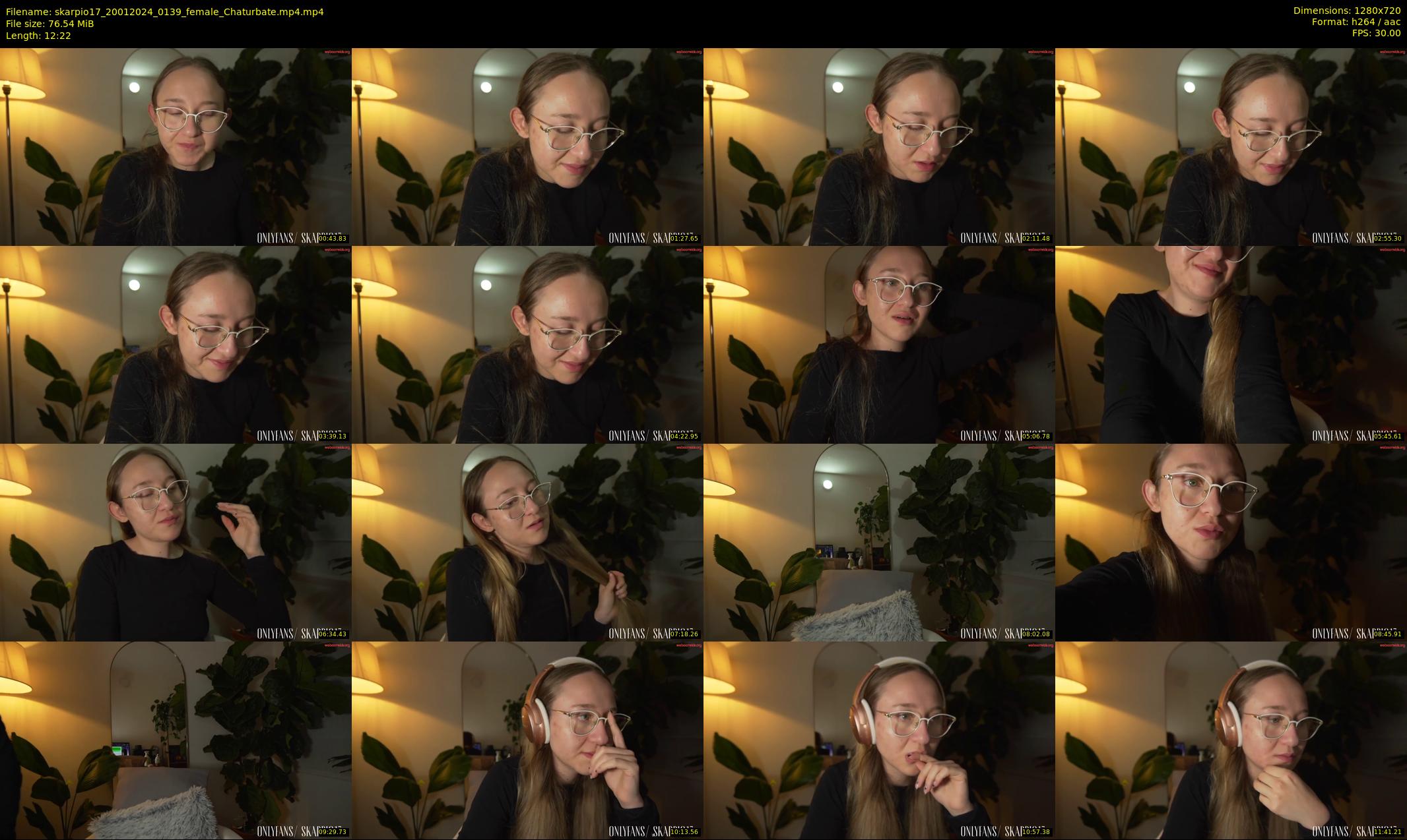 skarpio17 — 13 minute Chaturbate female cam show recording, 720p, Jan 20, 2024