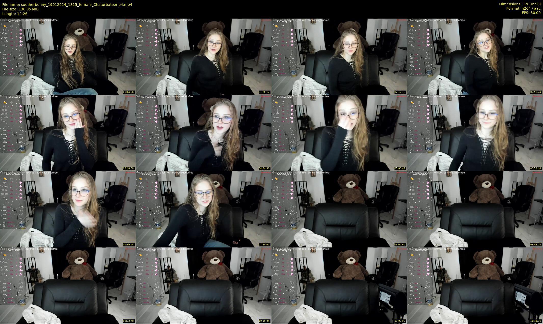 southerbunny — 13 minute Chaturbate female cam show recording, 720p, Jan 19, 2024