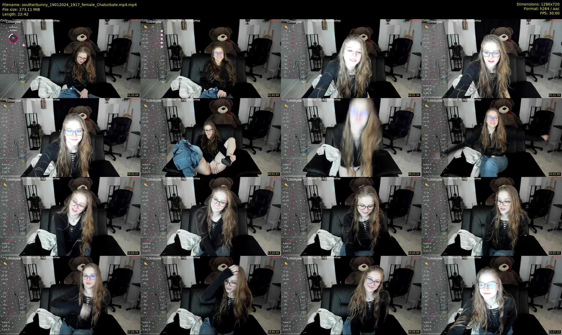 southerbunny — 23 minute Chaturbate female cam show recording, 720p, Jan 19, 2024