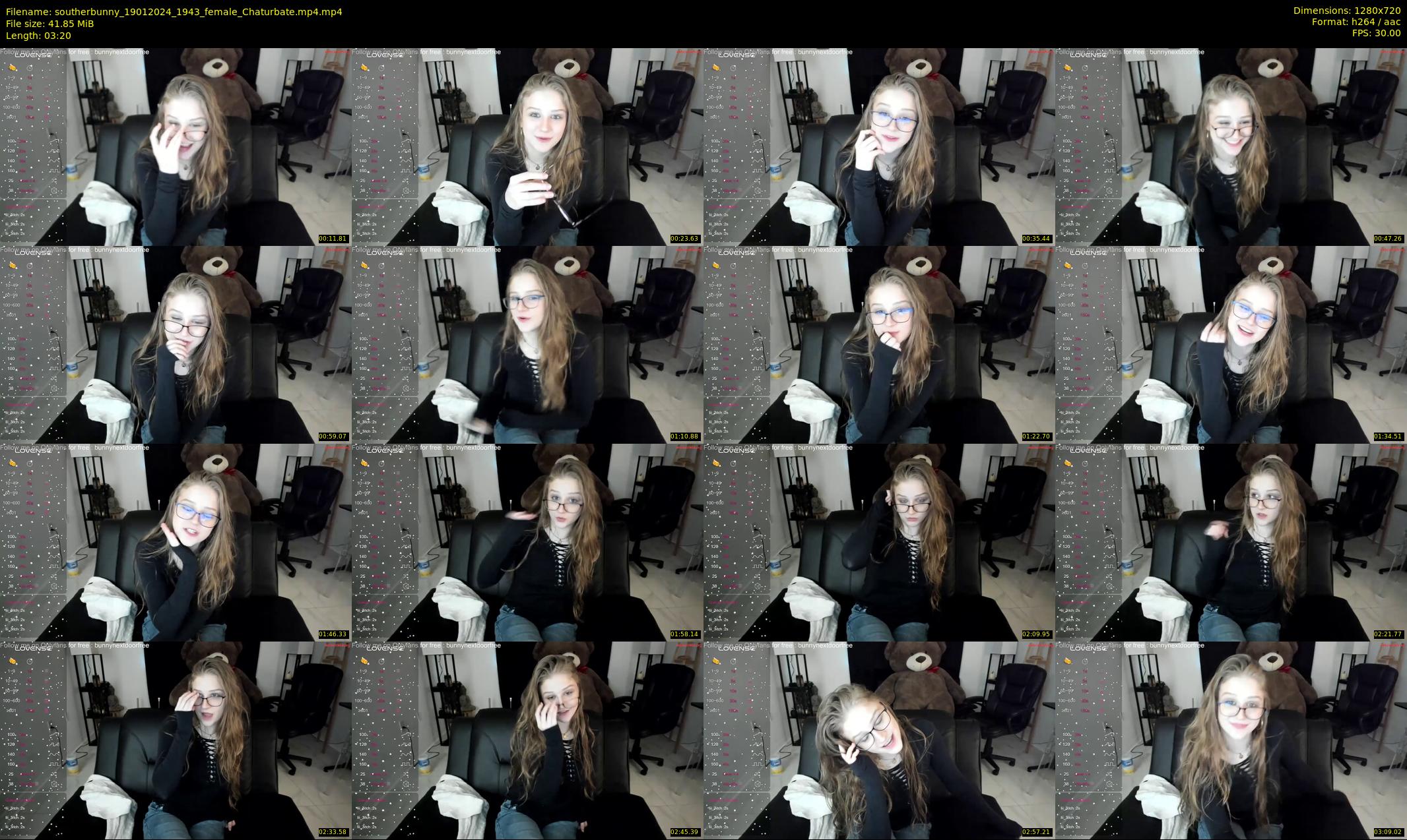 southerbunny — 4 minute Chaturbate female cam show recording, 720p, Jan 19, 2024