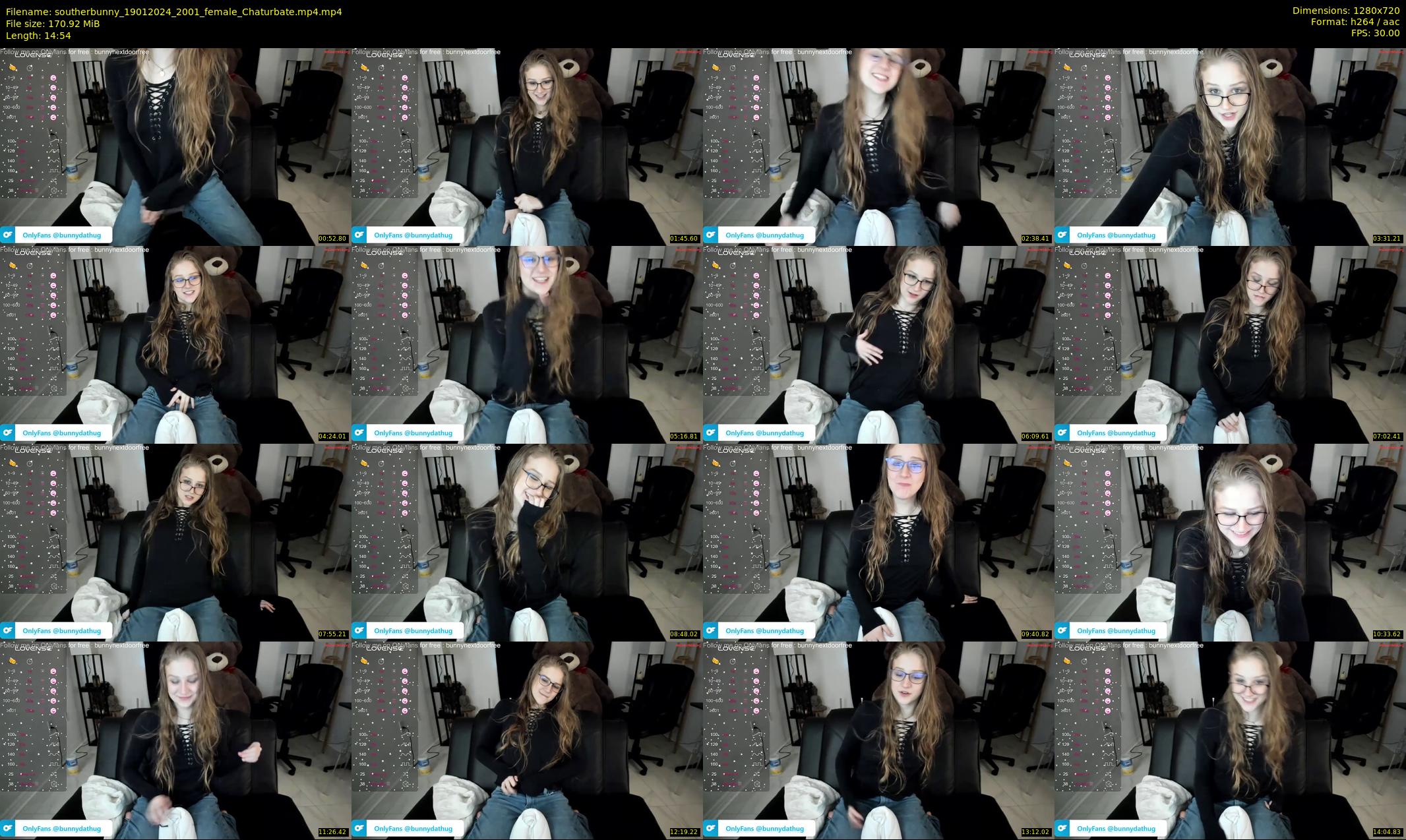 southerbunny — 15 minute Chaturbate female cam show recording, 720p, Jan 19, 2024