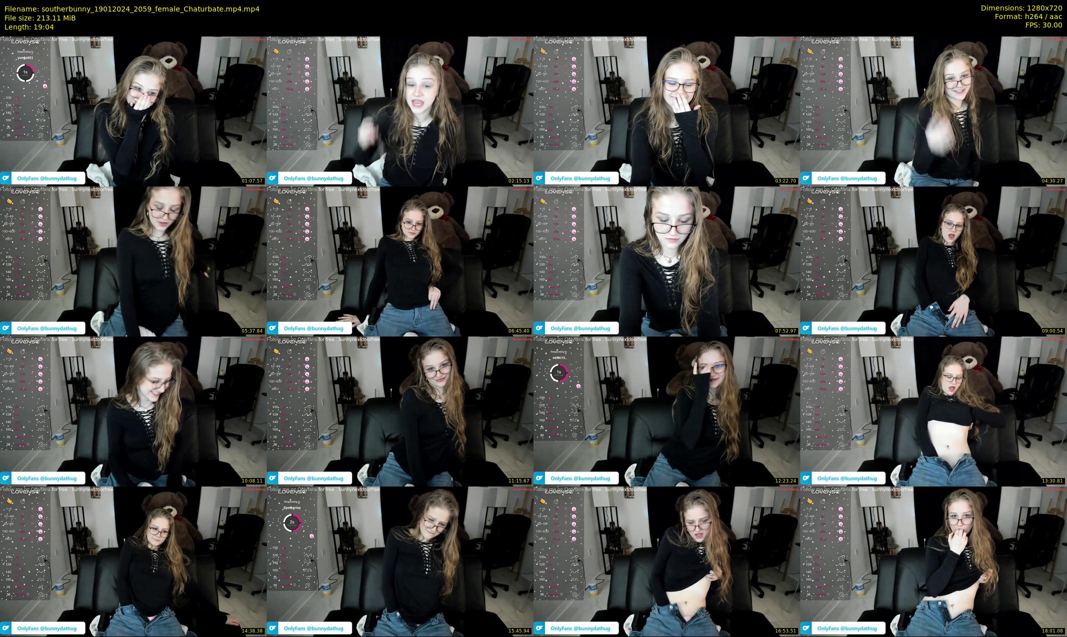 southerbunny — 20 minute Chaturbate female cam show recording, 720p, Jan 19, 2024
