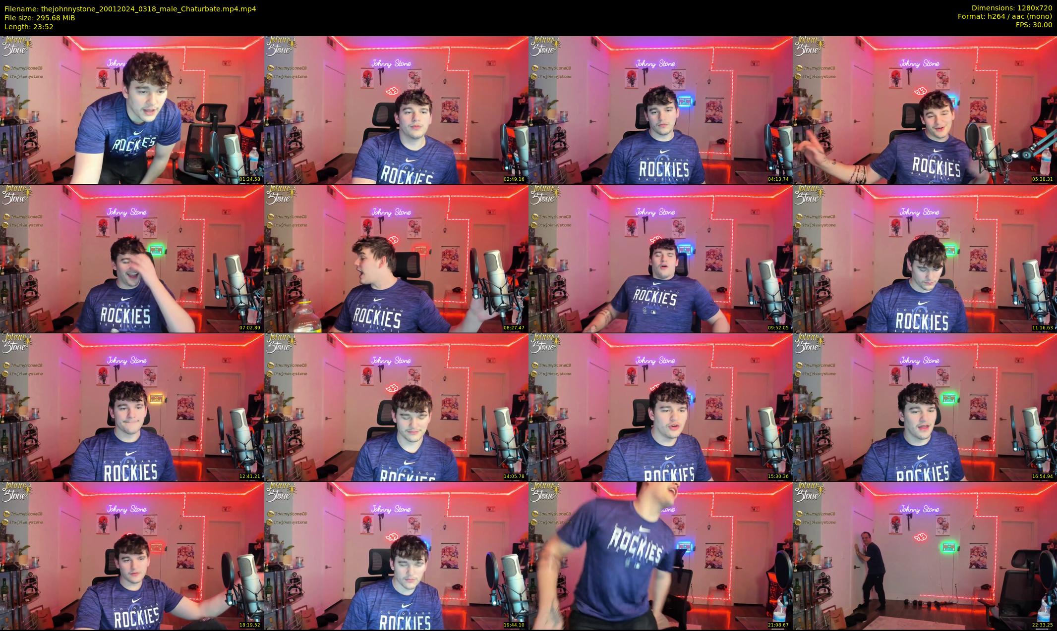 thejohnnystone — 24 minute Chaturbate male cam show recording, 720p, Jan 20, 2024