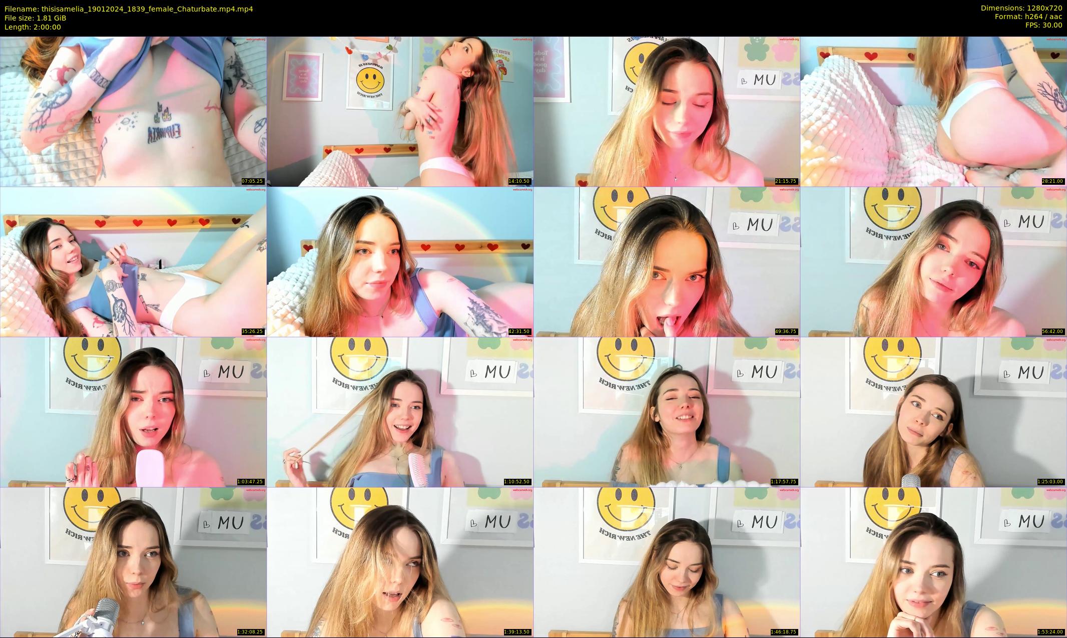 thisisamelia — 120 minute Chaturbate female cam show recording, 720p, Jan 19, 2024