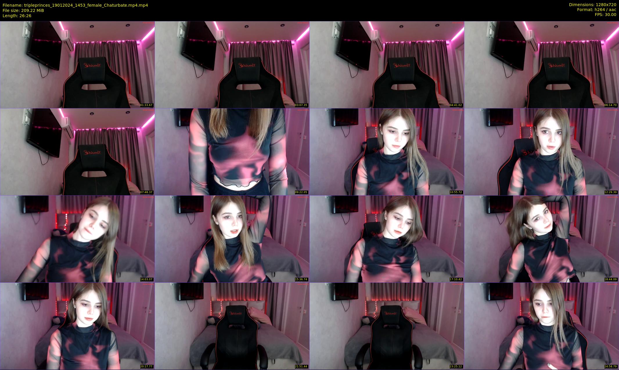 tripleprinces — 27 minute Chaturbate female cam show recording, 720p, Jan 19, 2024
