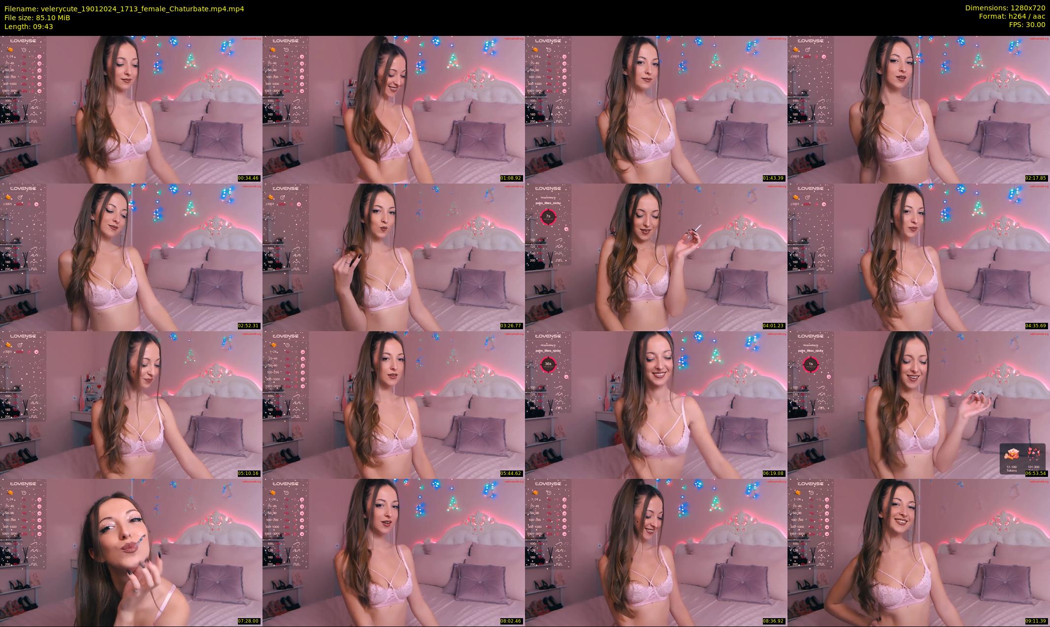 velerycute — 10 minute Chaturbate female cam show recording, 720p, Jan 19, 2024