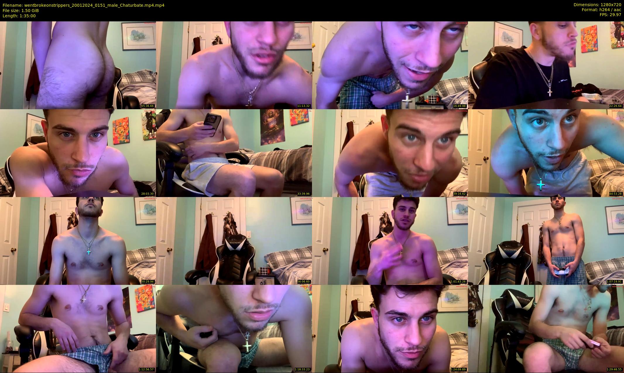 wentbrokeonstrippers — 95 minute Chaturbate male cam show recording, 720p, Jan 20, 2024