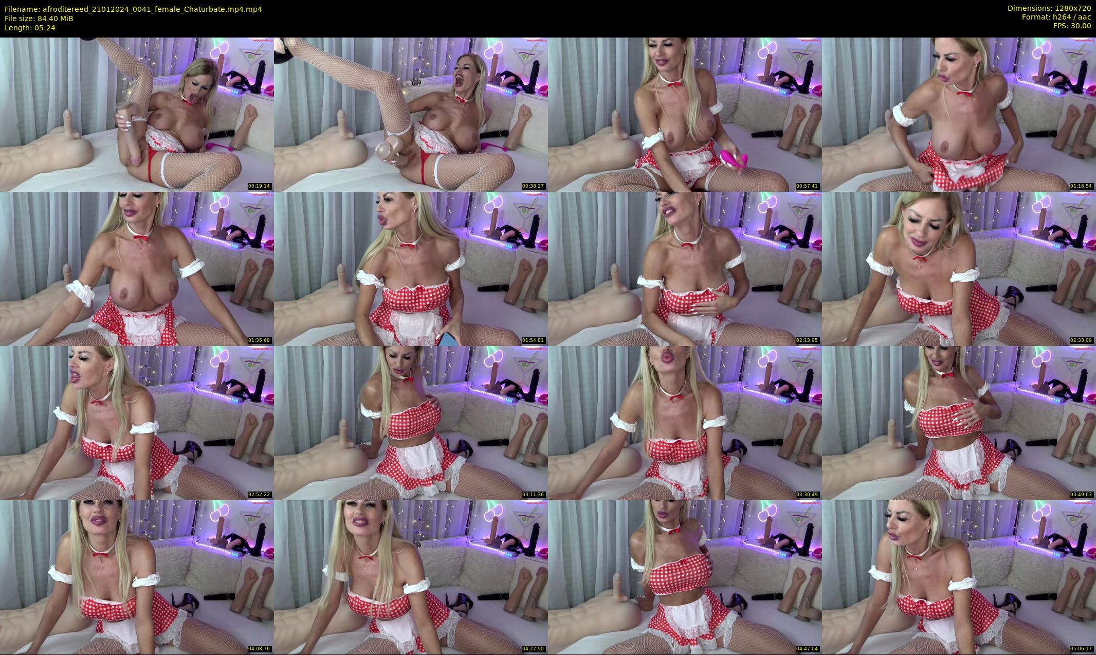 afroditereed — 6 minute Chaturbate female cam show recording, 720p, Jan 21, 2024