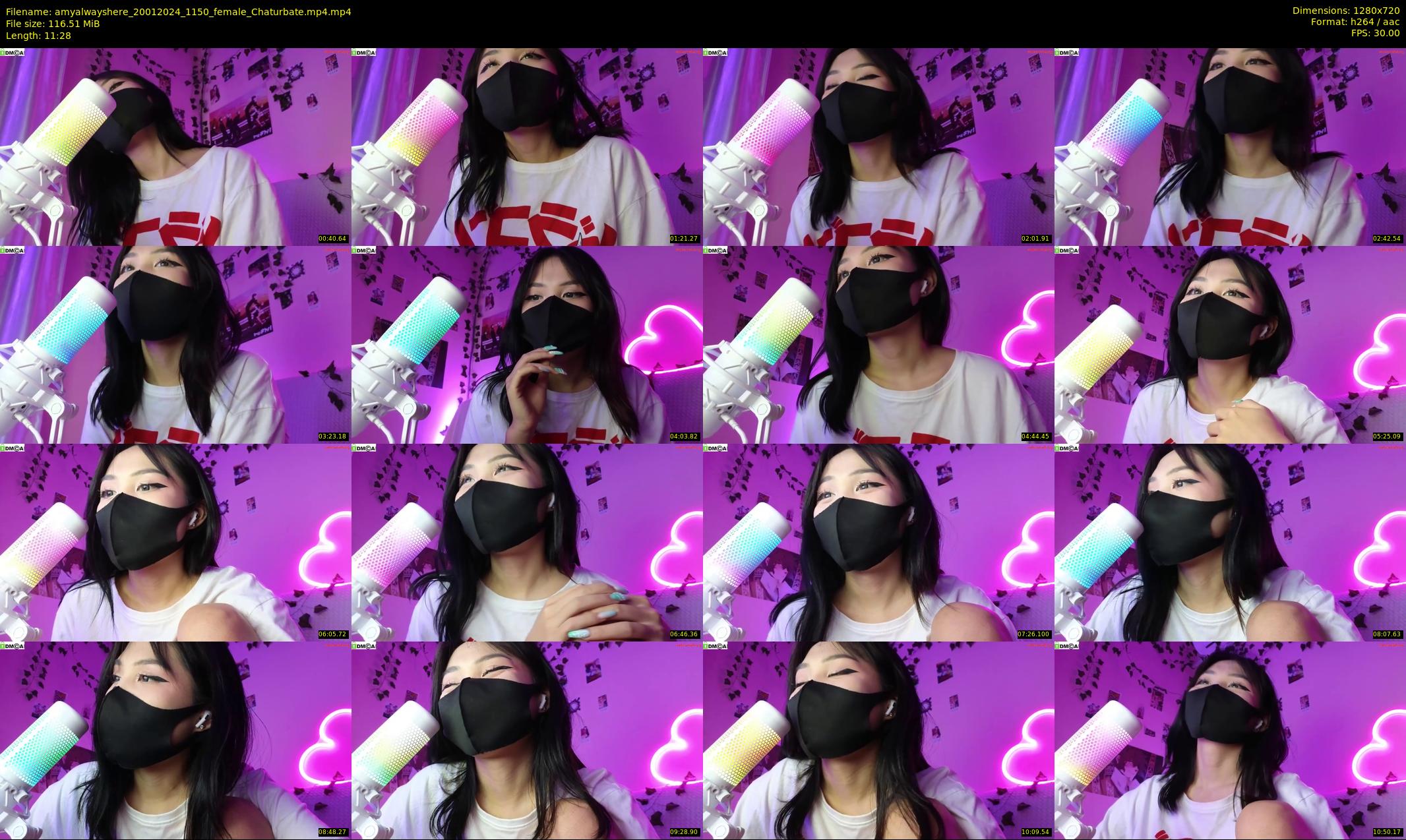 amyalwayshere — 12 minute Chaturbate female cam show recording, 720p, Jan 20, 2024
